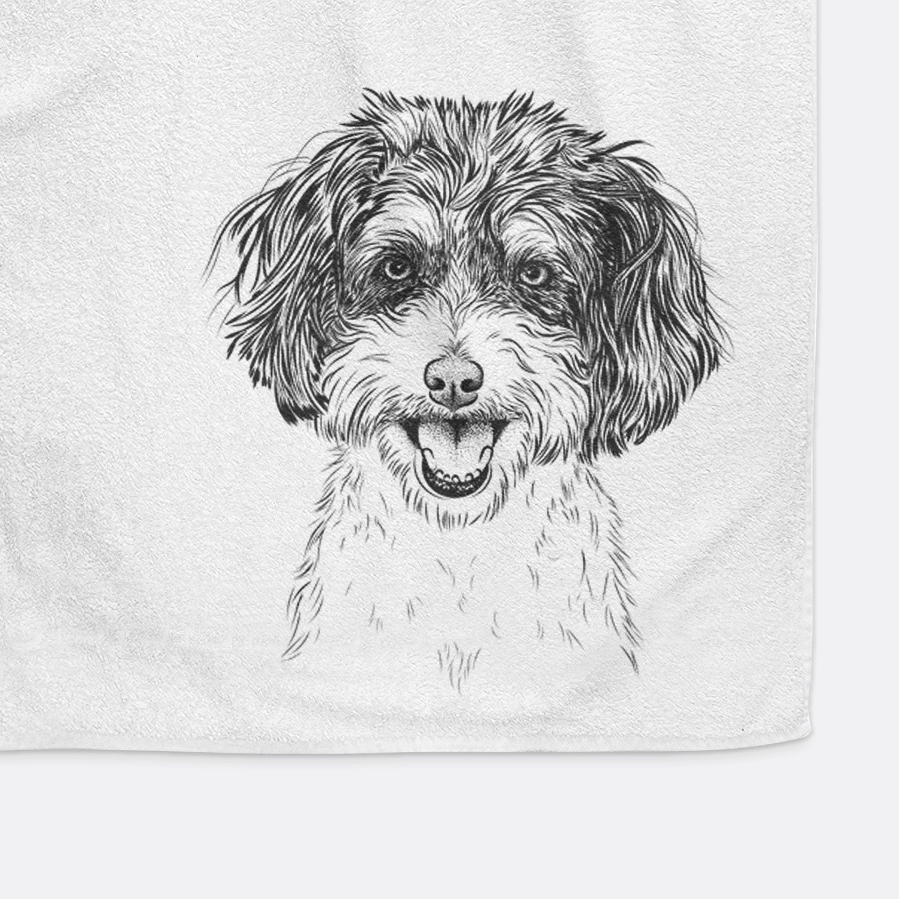 Carlos the Cavapoo Premium Hand Towel