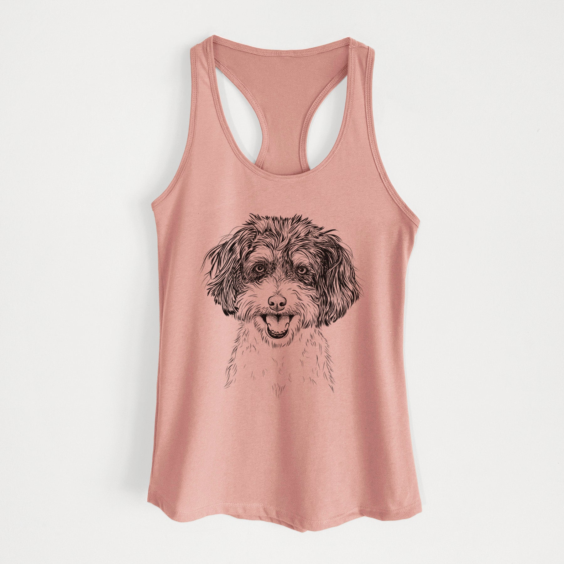 Carlos the Cavapoo - Women's Racerback Tanktop