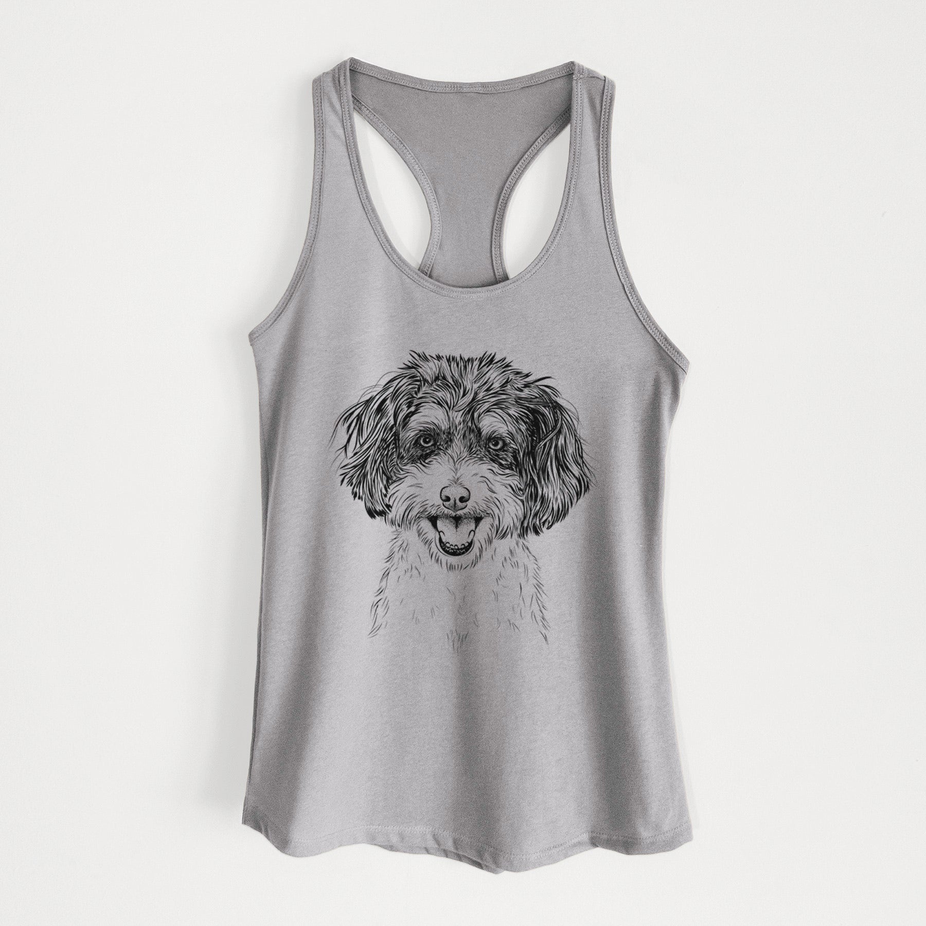 Carlos the Cavapoo - Women's Racerback Tanktop