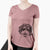 Bare Carlos the Cavapoo - Women's V-neck Shirt