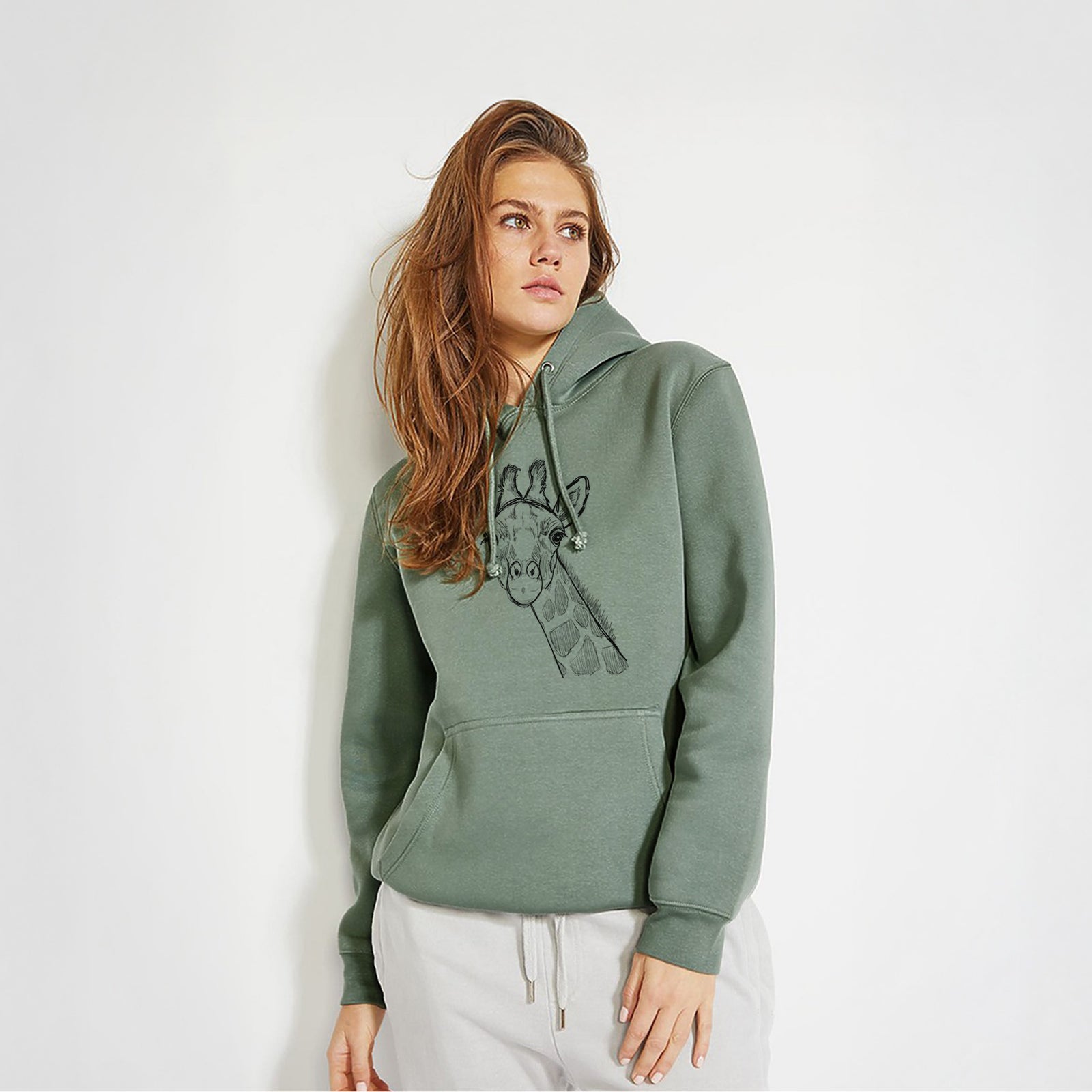 Cedrick the Giraffe- Heavyweight Fleece Hoodie