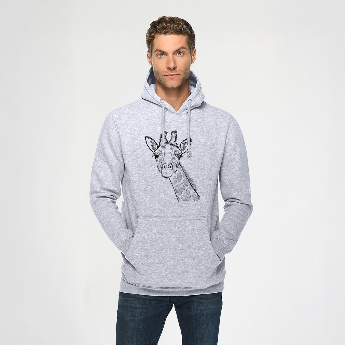 Cedrick the Giraffe- Heavyweight Fleece Hoodie