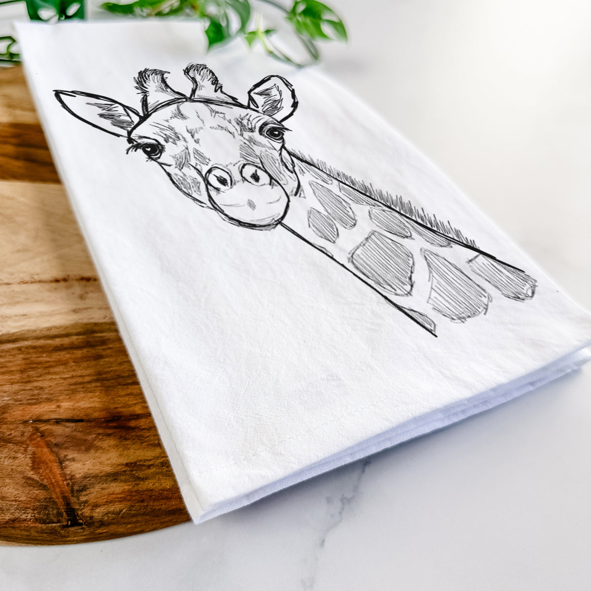 Cedrick the Giraffe Tea Towel