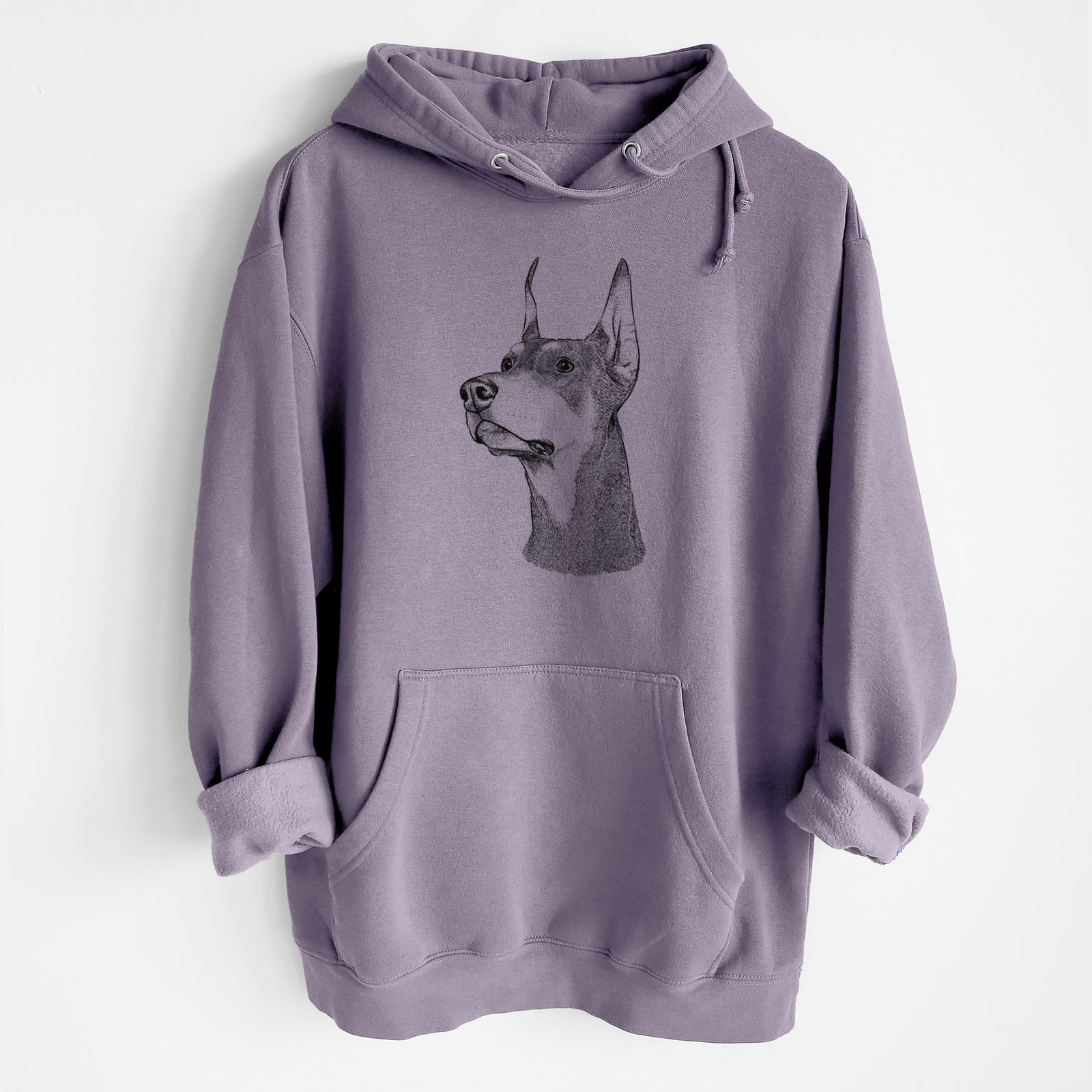 Cenza the Doberman Pinscher- Heavyweight Fleece Hoodie
