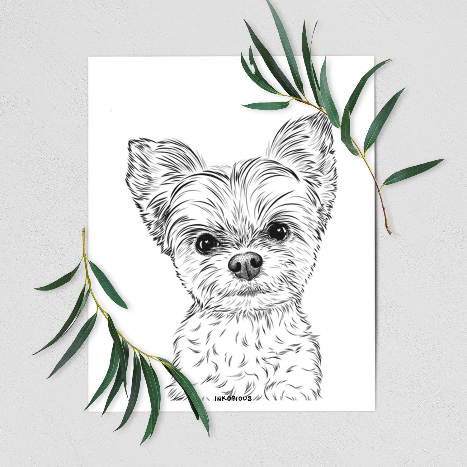 Chance the Yapper the Yorkshire Terrier Art Print