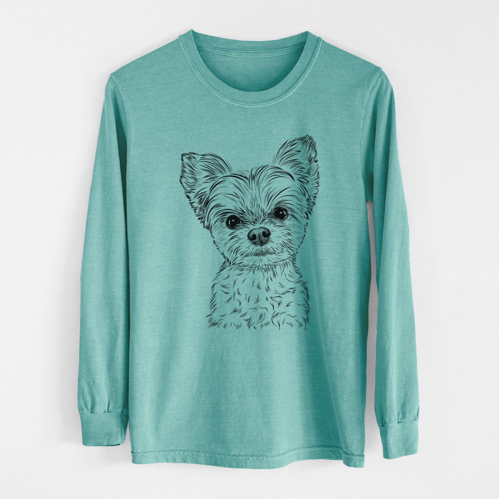 Bare Chance the Yapper the Yorkshire Terrier - Heavyweight 100% Cotton Long Sleeve