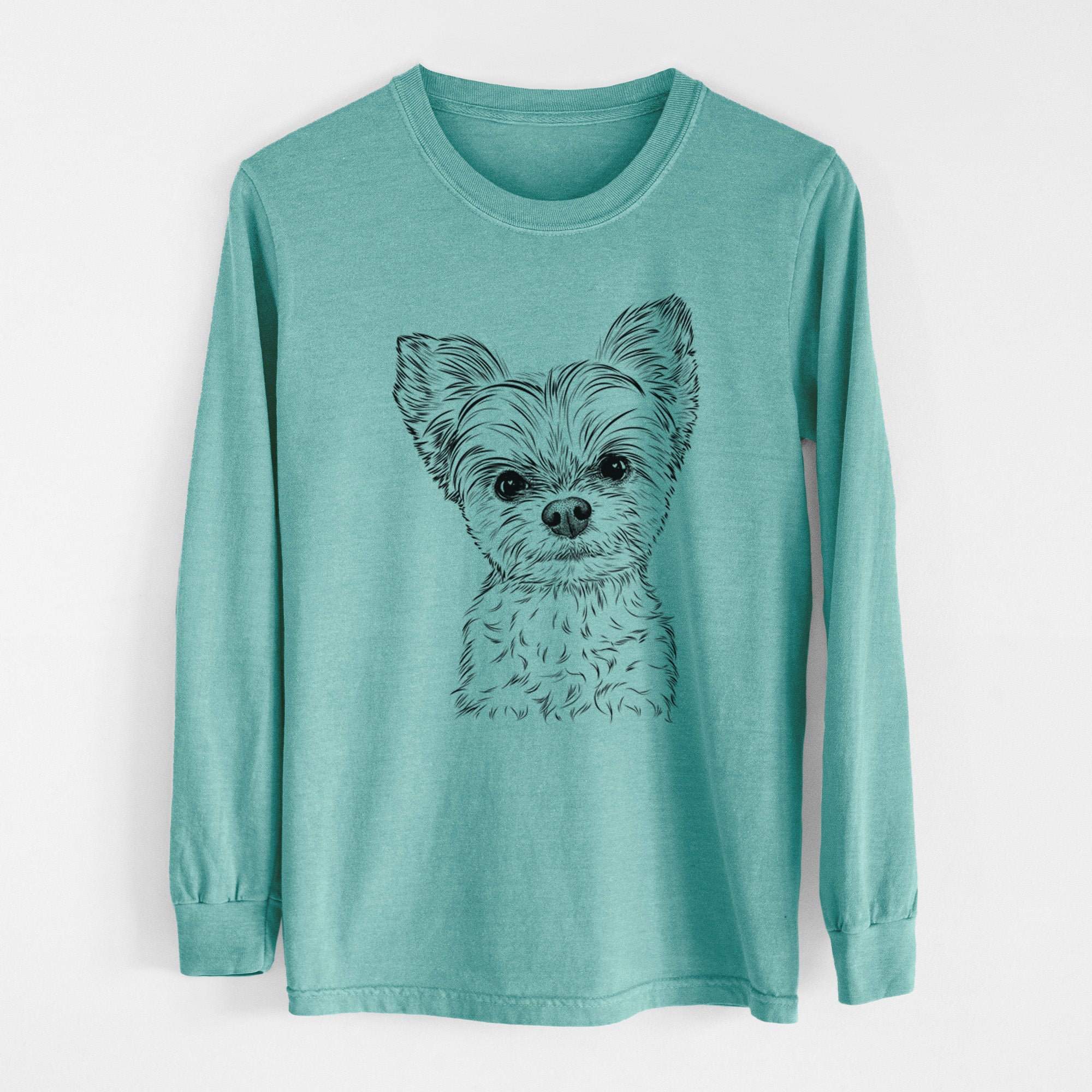 Bare Chance the Yapper the Yorkshire Terrier - Heavyweight 100% Cotton Long Sleeve