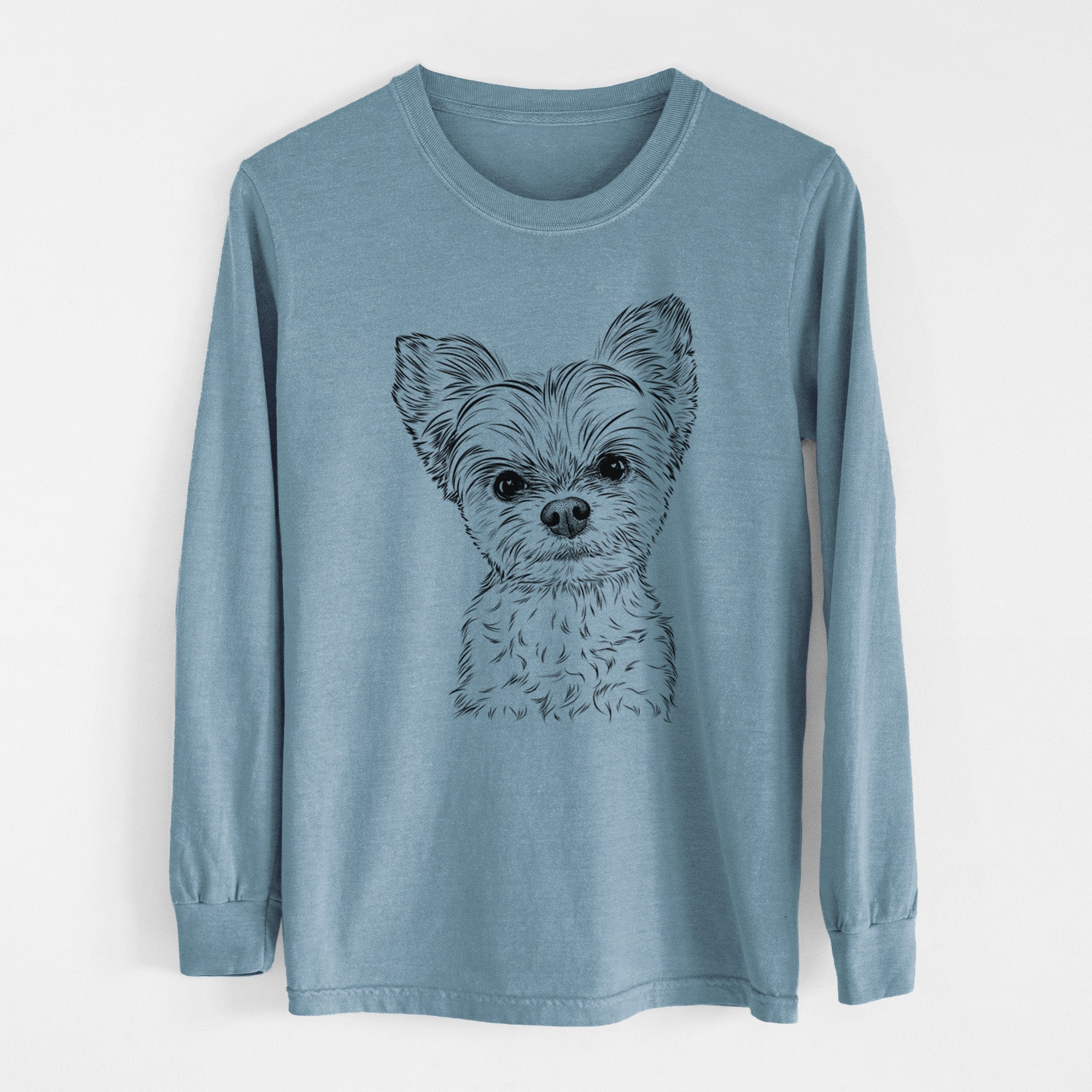Bare Chance the Yapper the Yorkshire Terrier - Heavyweight 100% Cotton Long Sleeve