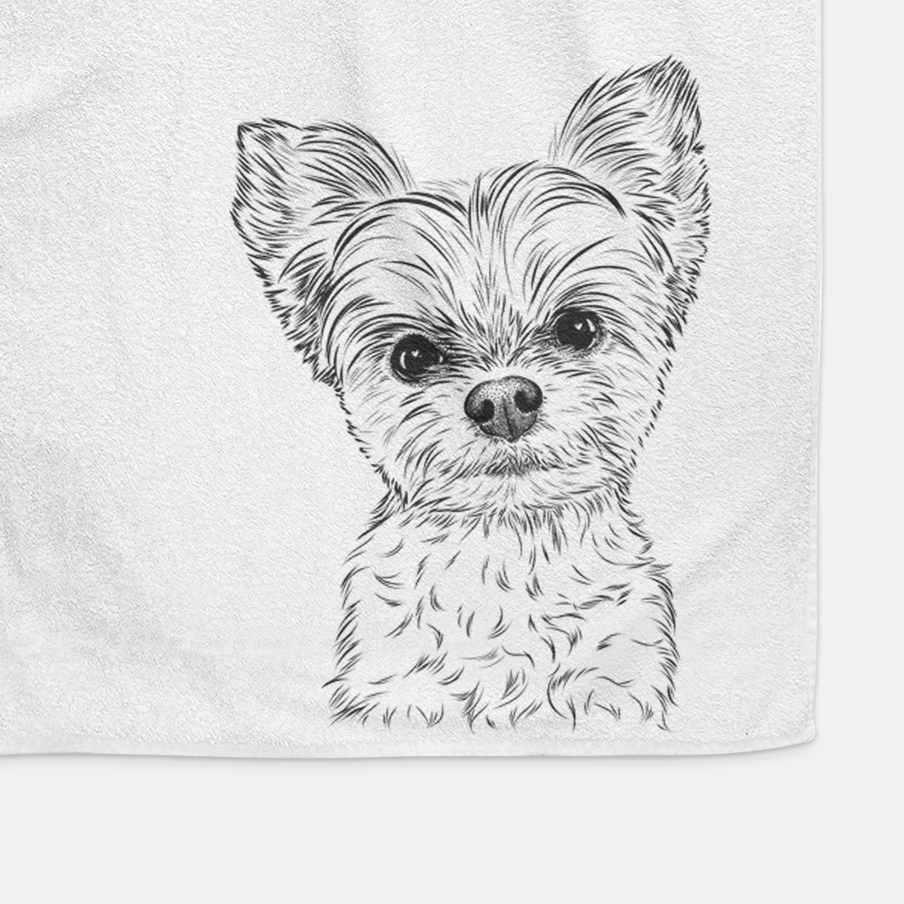 Chance the Yapper the Yorkshire Terrier Decorative Hand Towel