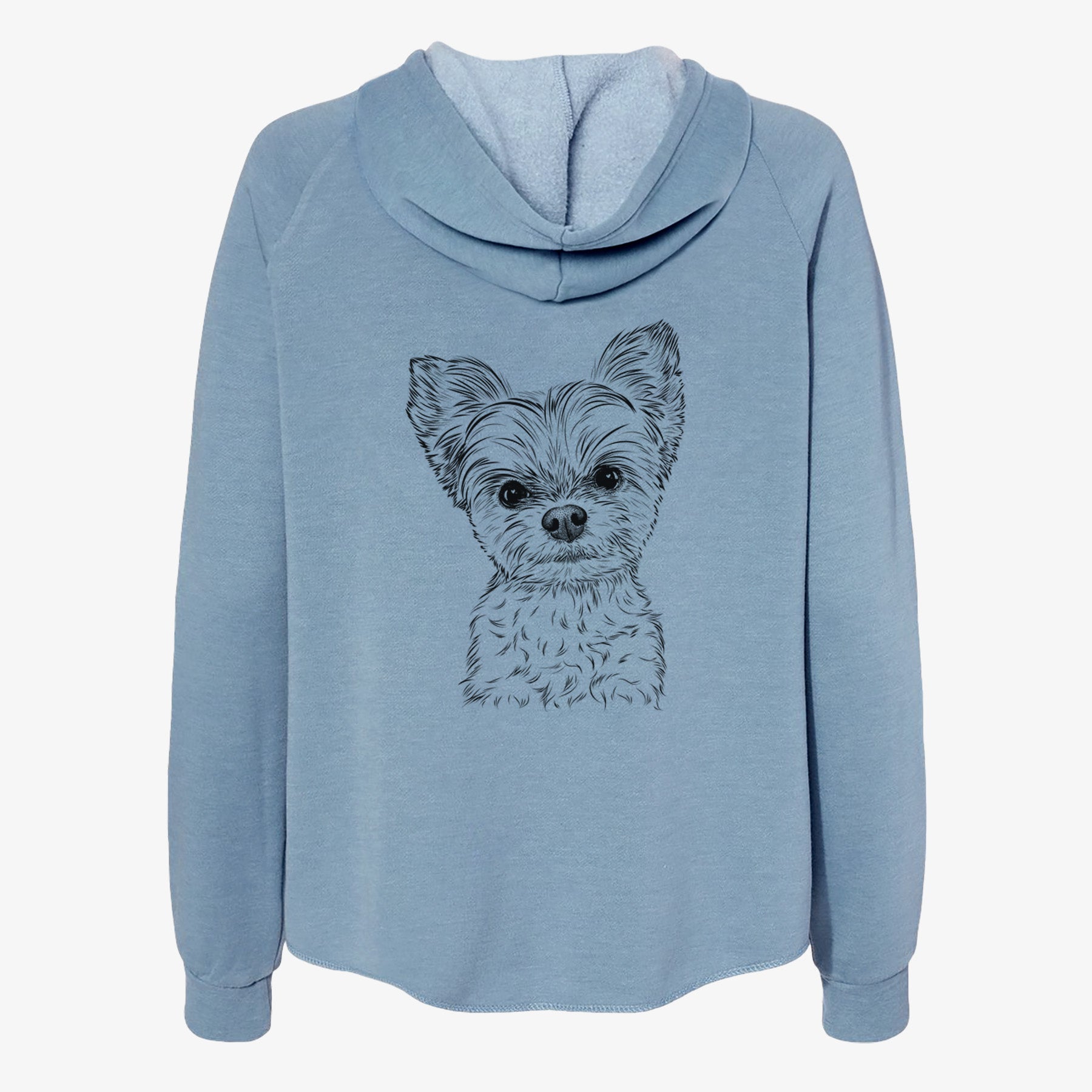 Chance the Yapper the Yorkshire Terrier - Women's Cali Wave Zip-Up Sweatshirt