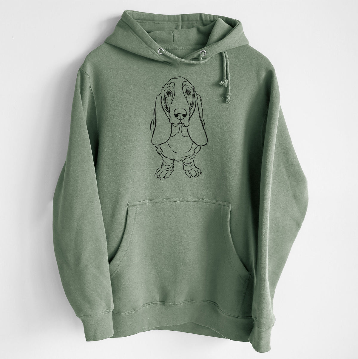 Charlie the Basset Hound- Heavyweight Fleece Hoodie