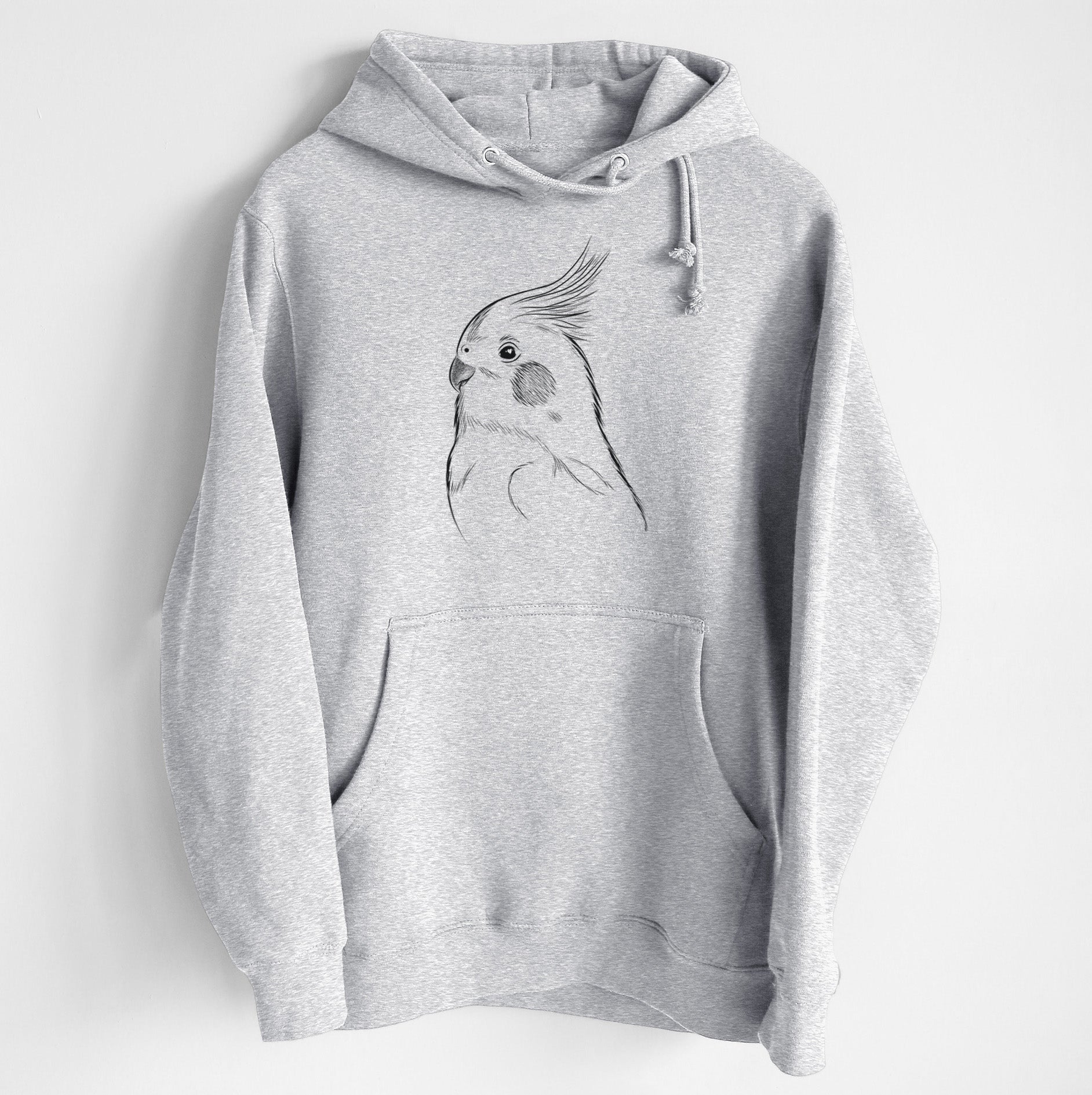 Charlie the Cockatiel- Heavyweight Fleece Hoodie