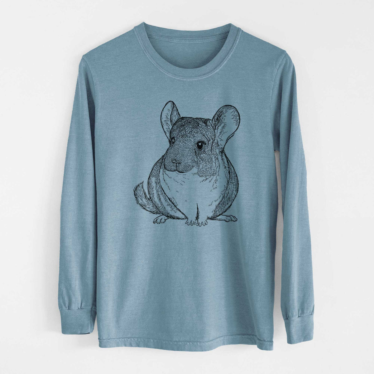 Bare Cheddar the Chinchilla - Men's Heavyweight 100% Cotton Long Sleeve