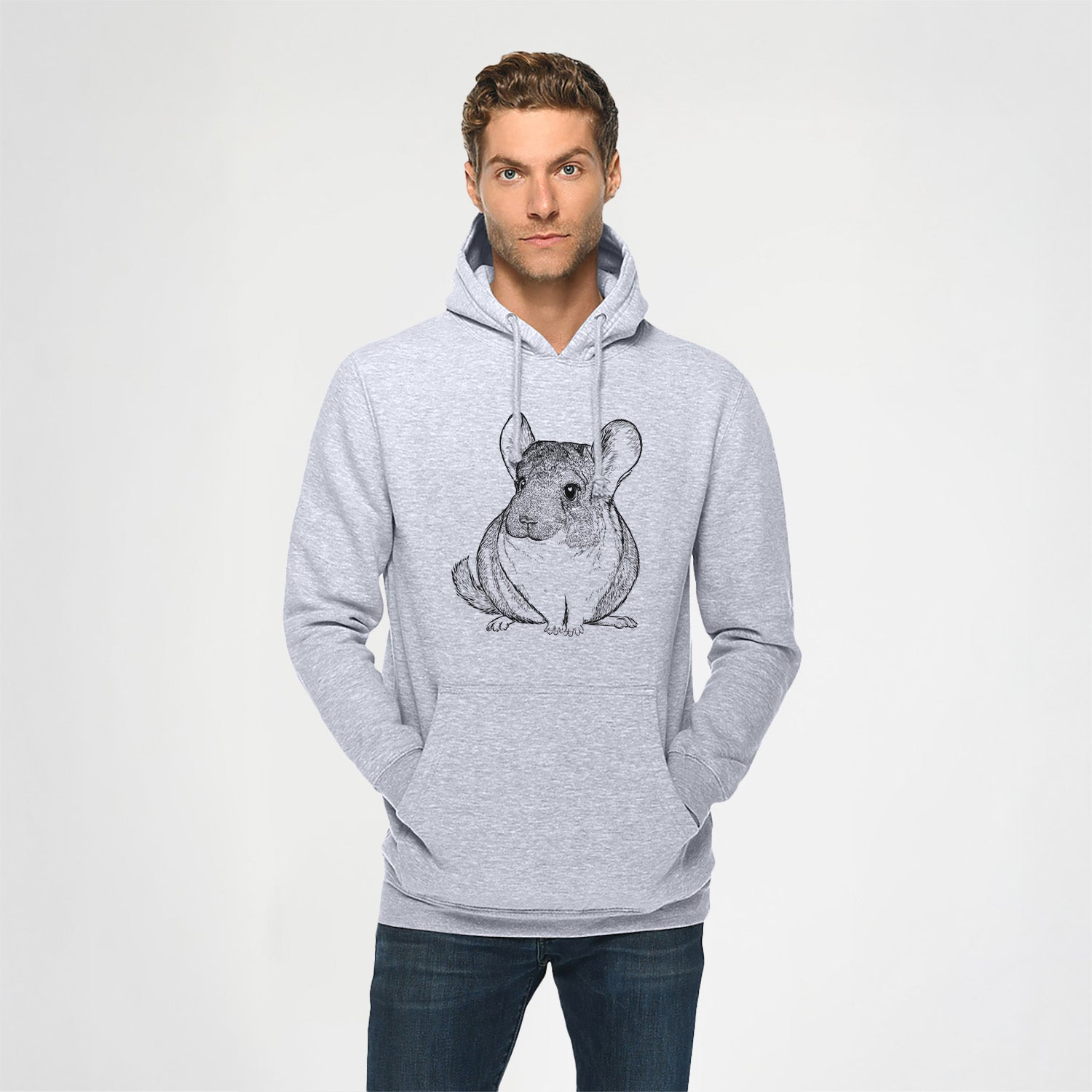 Cheddar the Chinchilla- Heavyweight Fleece Hoodie