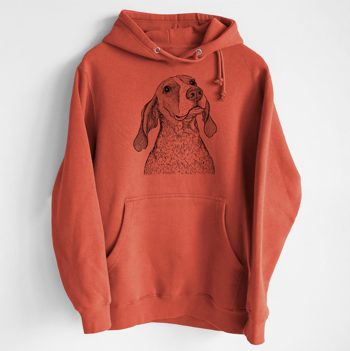 Chester the Red Tick Coonhound- Heavyweight Fleece Hoodie