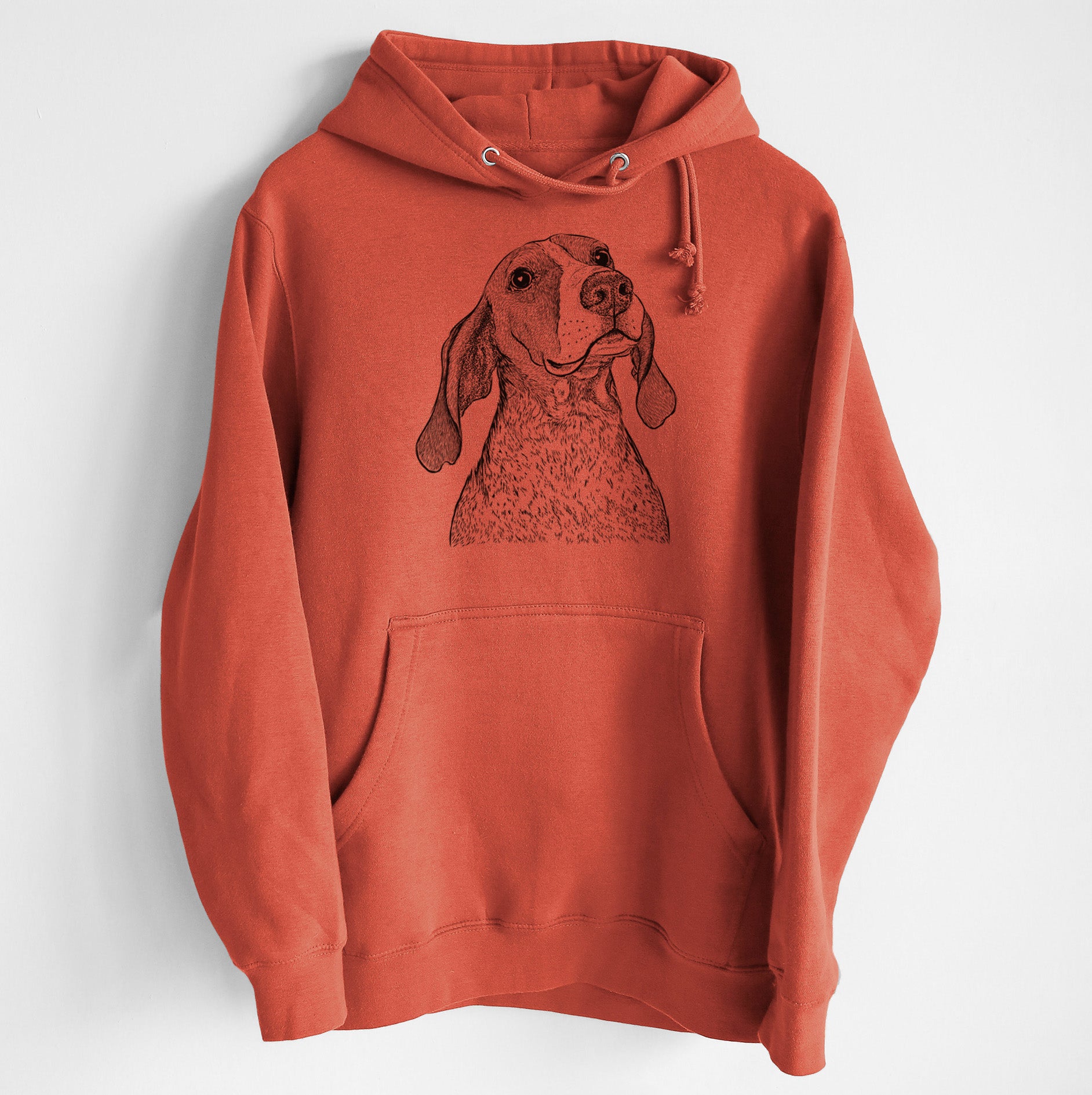 Chester the Red Tick Coonhound- Heavyweight Fleece Hoodie