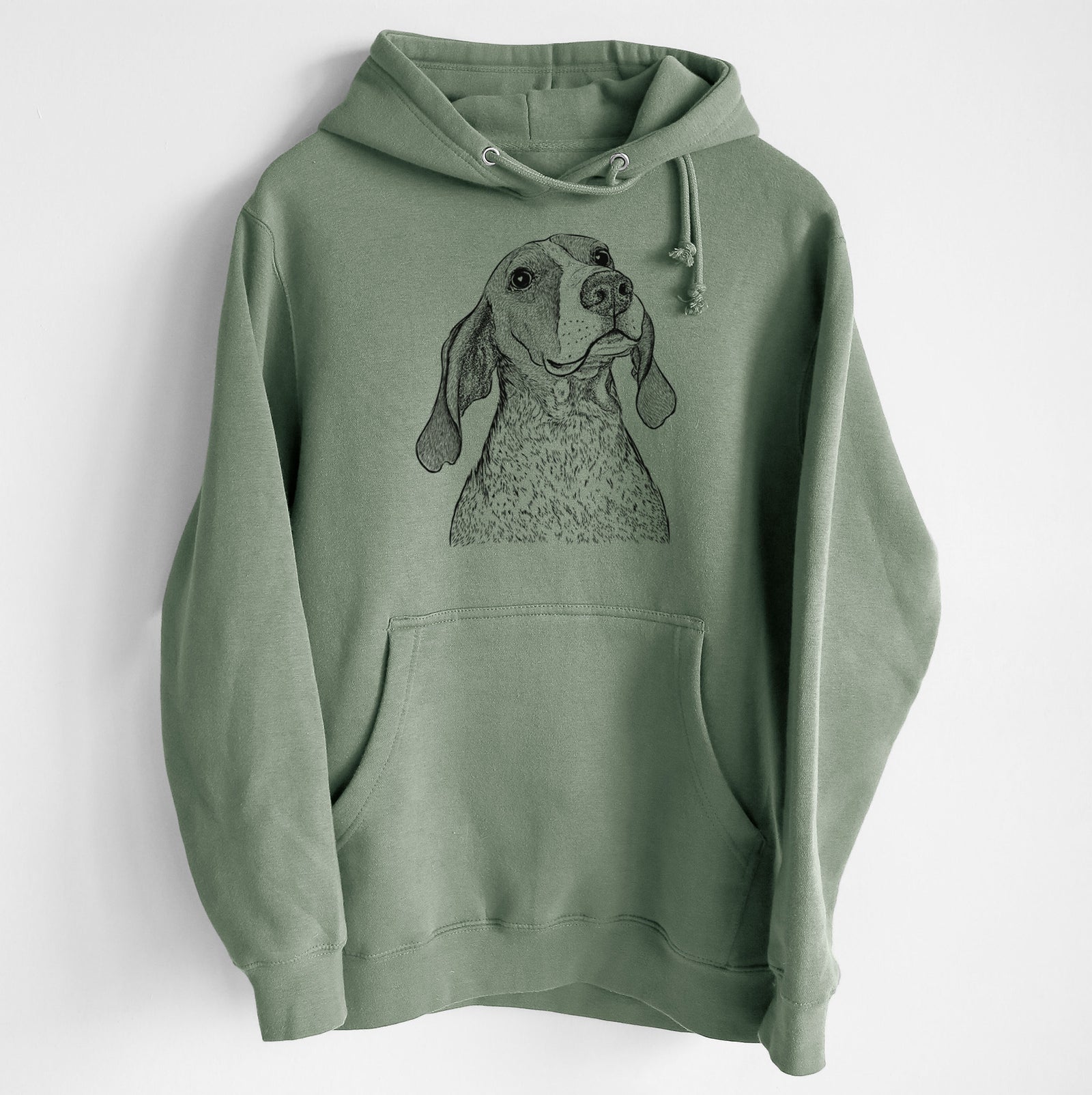 Chester the Red Tick Coonhound- Heavyweight Fleece Hoodie