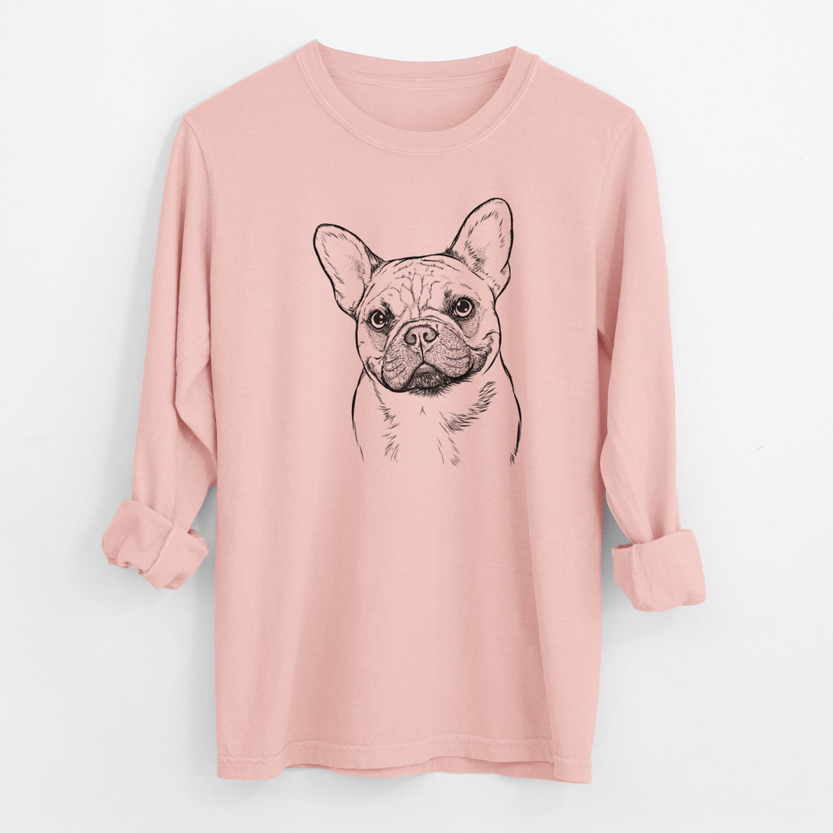 Bare Chew Chew the French Bulldog - Men's Heavyweight 100% Cotton Long Sleeve
