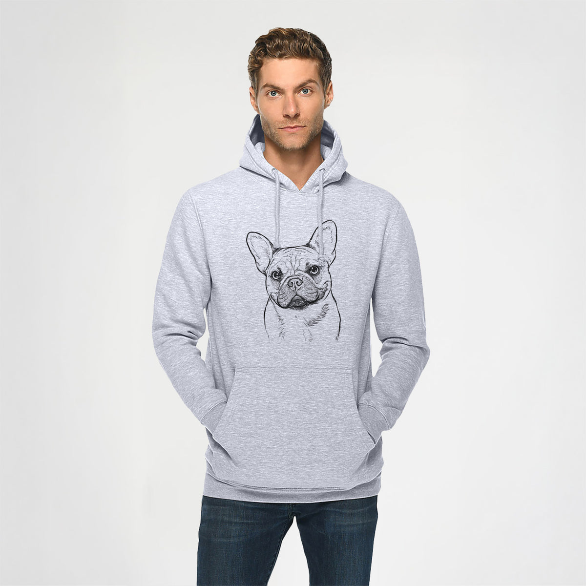 Chew Chew the French Bulldog- Heavyweight Fleece Hoodie