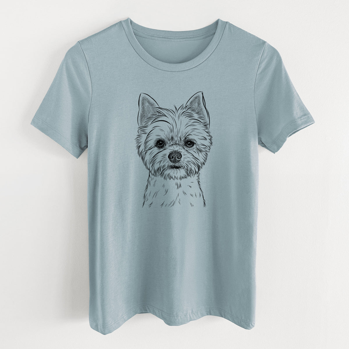 Bare Chewy the Yorkshire Terrier - Women's Lightweight Relaxed Fit 100% Cotton Crewneck