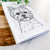 Chewy the Yorkshire Terrier Tea Towel