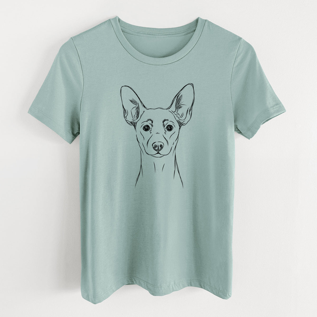 Bare Chillie the Mini Pinscher - Women's Lightweight Relaxed Fit 100% Cotton Crewneck