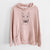 Bare Chloe the Bull Terrier - Unisex Pigment Dyed Hoodie