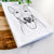 Chloe the Bull Terrier Tea Towel