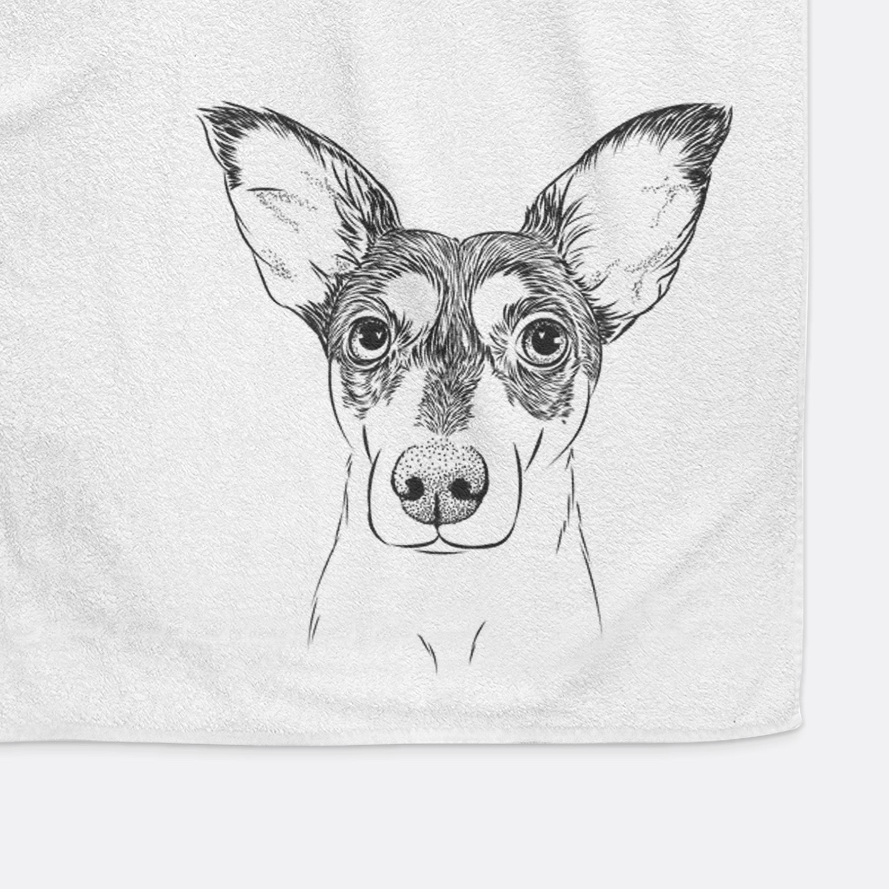 Chloe the Doxie Mix Premium Hand Towel