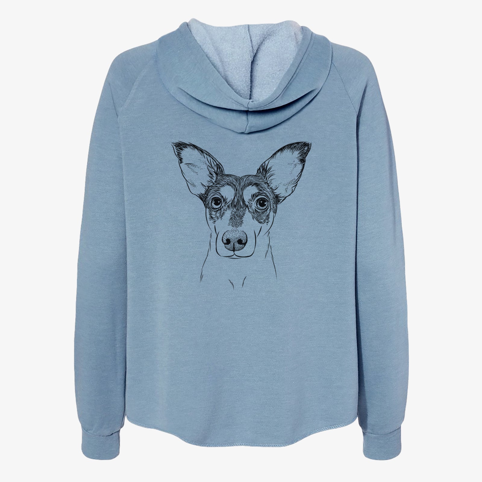 Chloe the Doxie Mix - Women's Cali Wave Zip-Up Sweatshirt