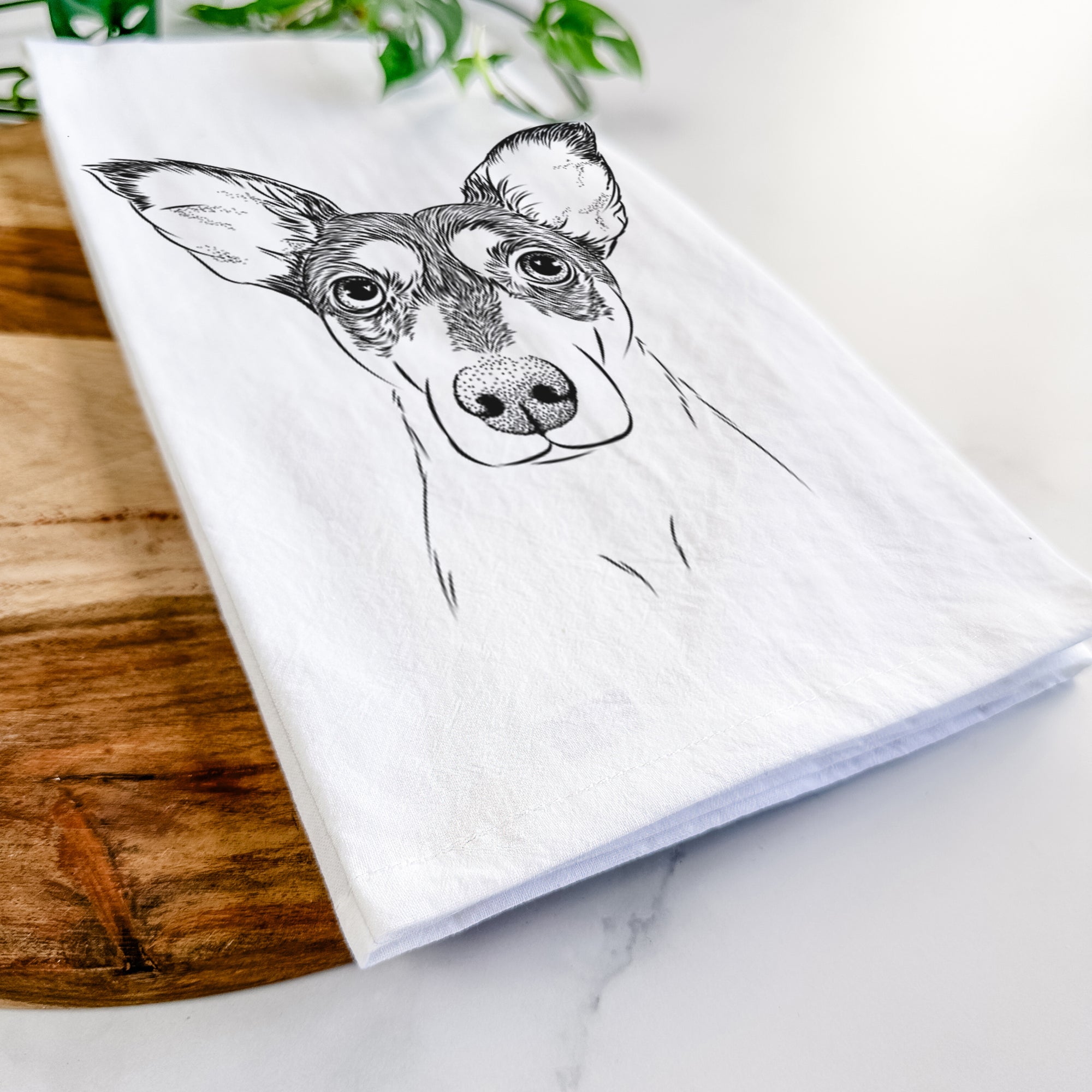 Chloe the Doxie Mix Tea Towel