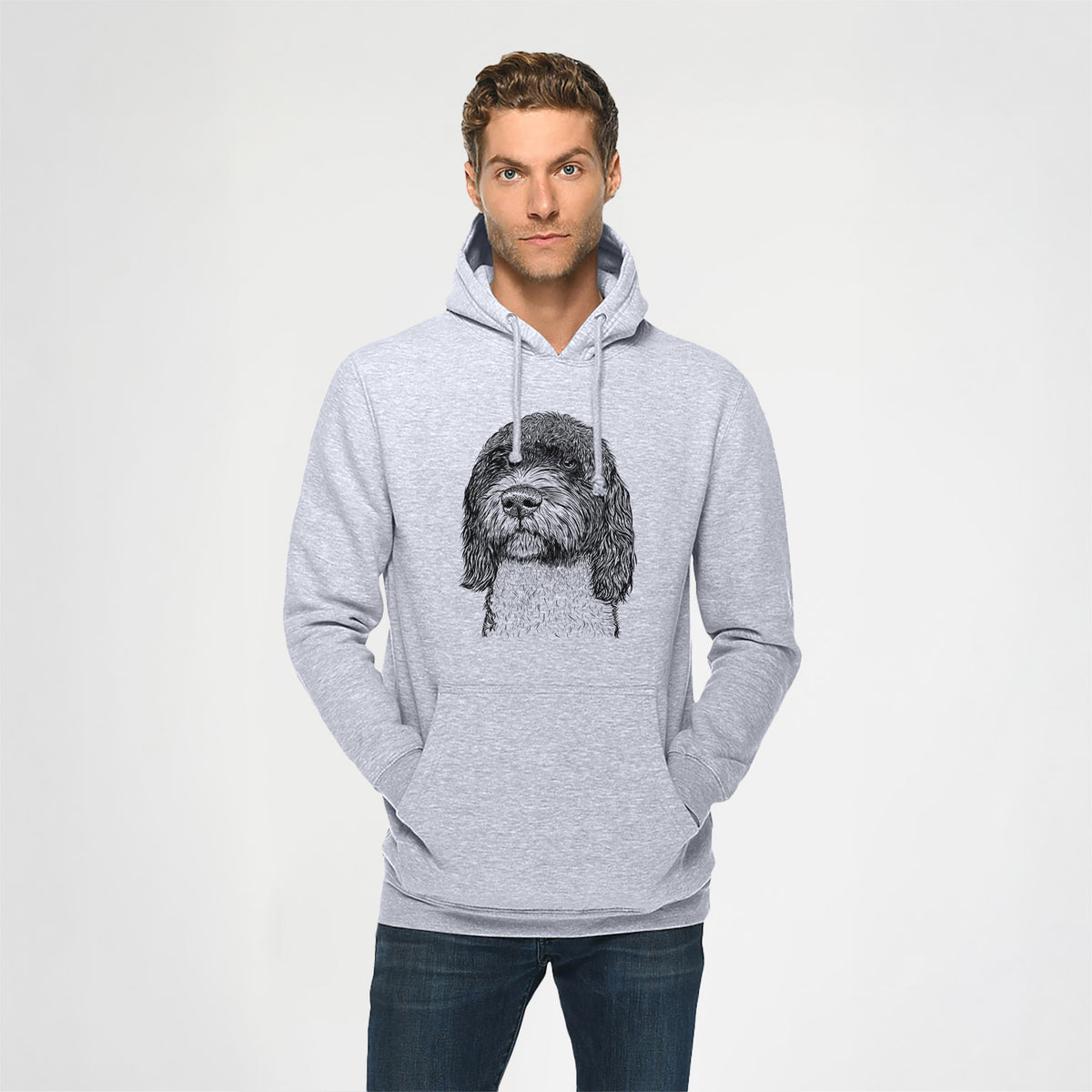 Chris the Portuguese Water Dog- Heavyweight Fleece Hoodie