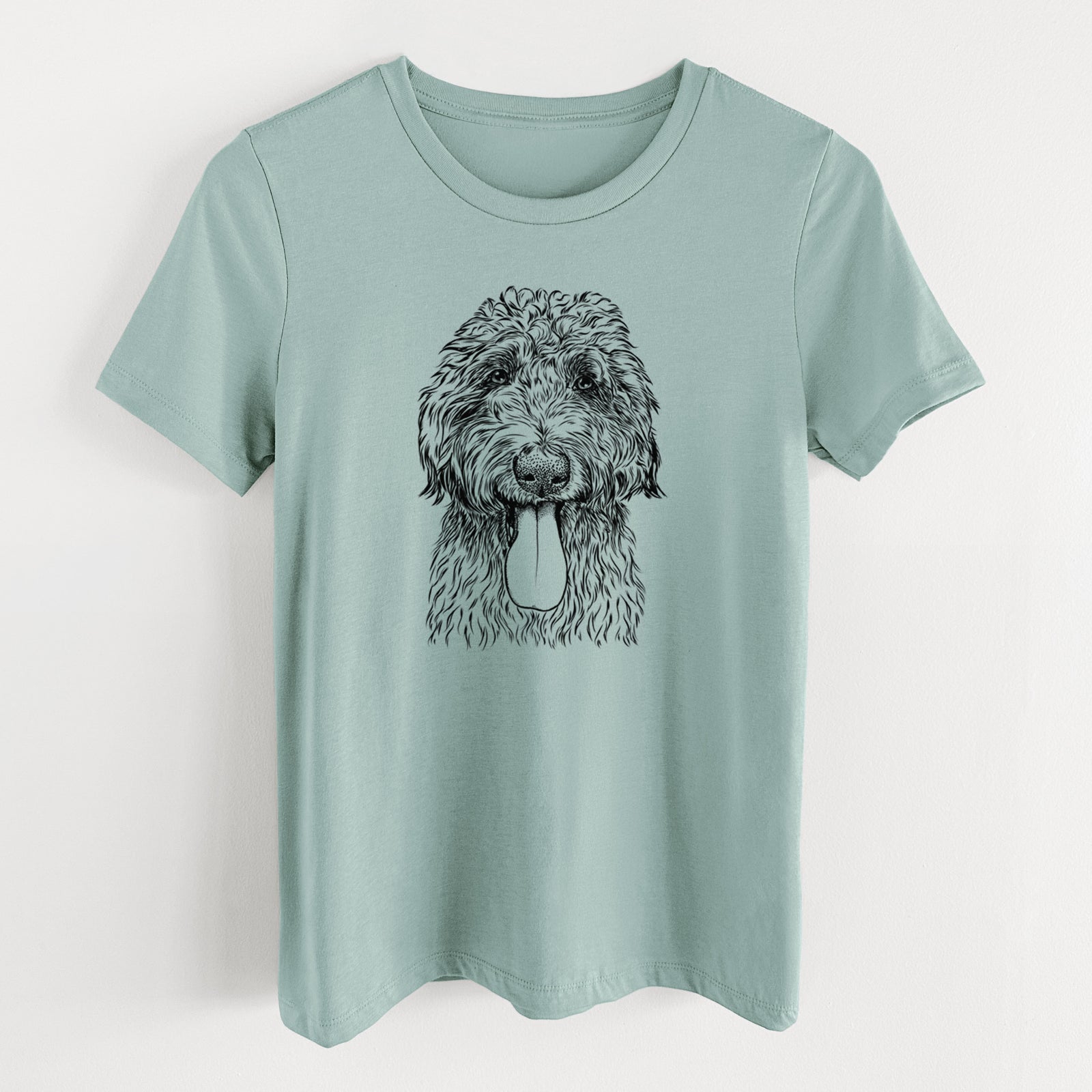 Bare CiCi Paulk the Aussiedoodle - Women's Lightweight Relaxed Fit 100% Cotton Crewneck