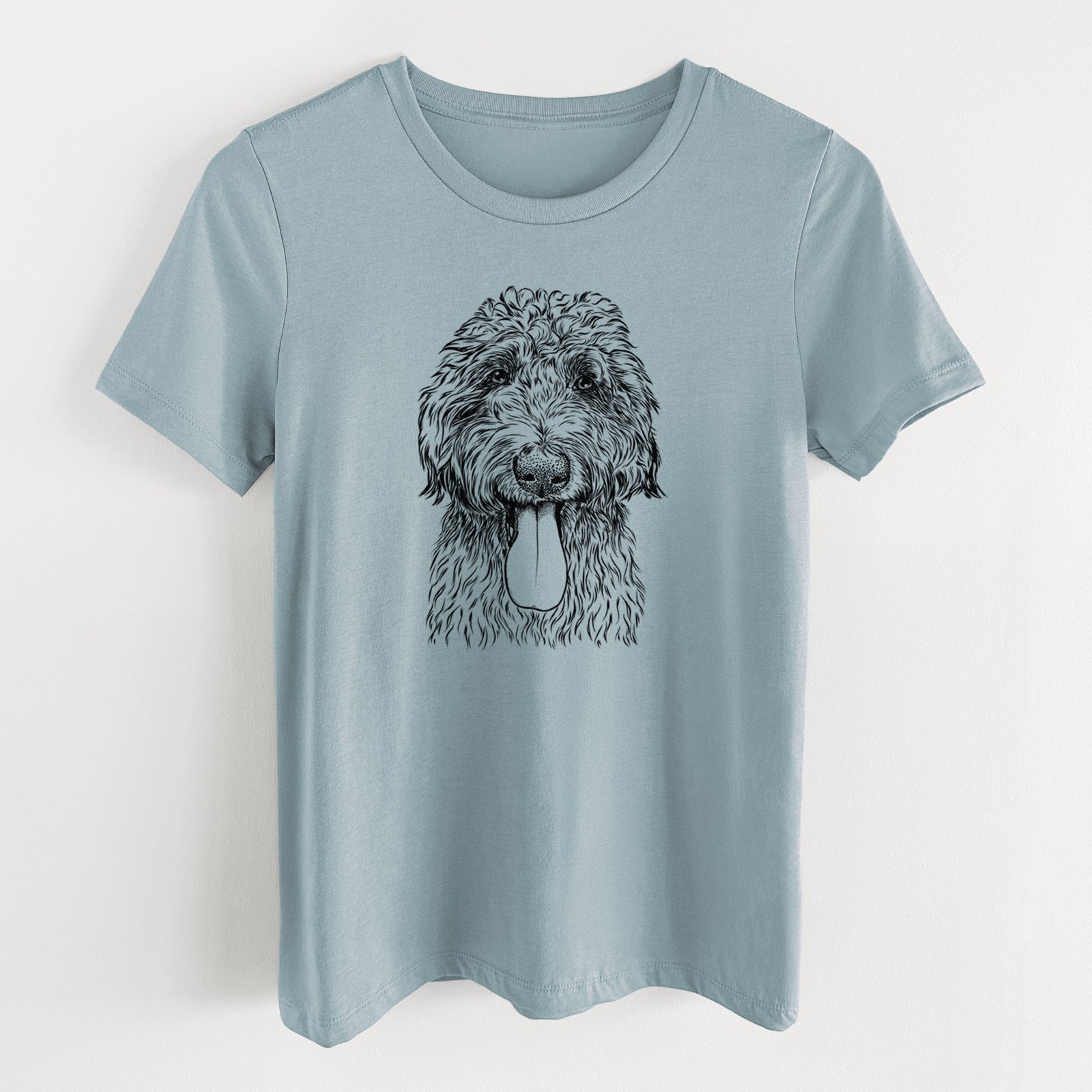 Bare CiCi Paulk the Aussiedoodle - Women's Lightweight Relaxed Fit 100% Cotton Crewneck