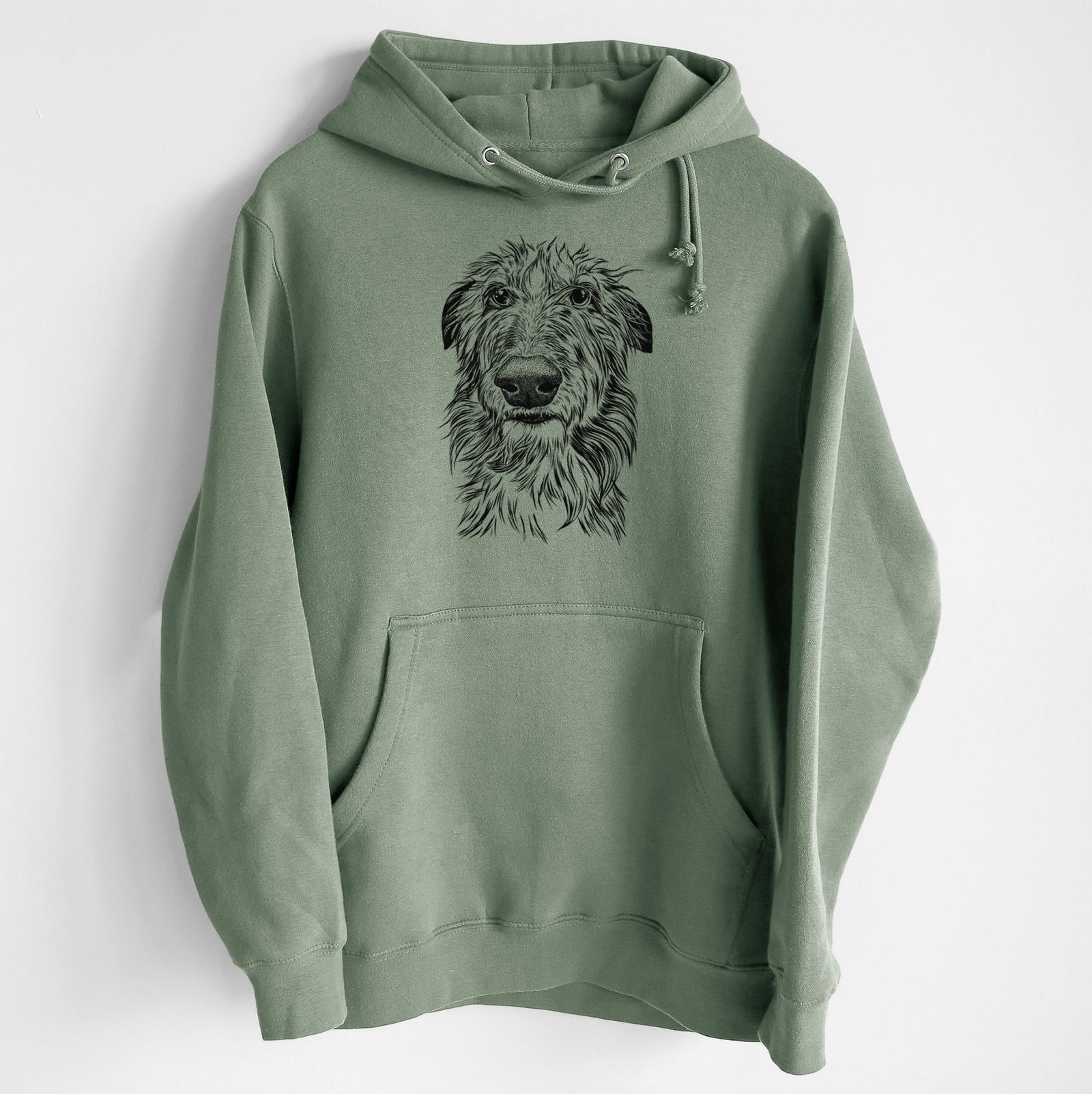 Cleod the Scottish Deerhound- Heavyweight Fleece Hoodie