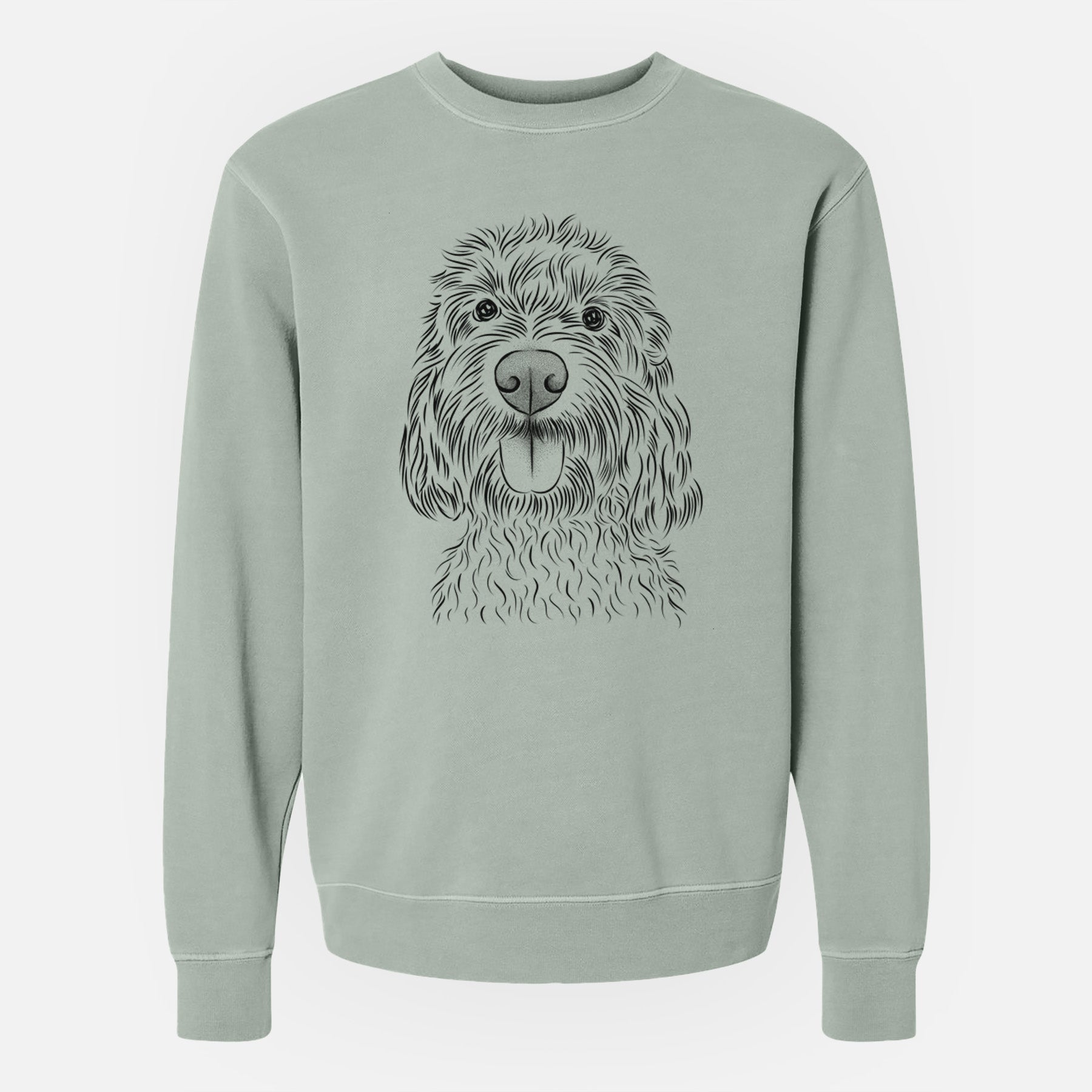 Bare Clover the Cockapoo - Unisex Pigment Dyed Crew Sweatshirt