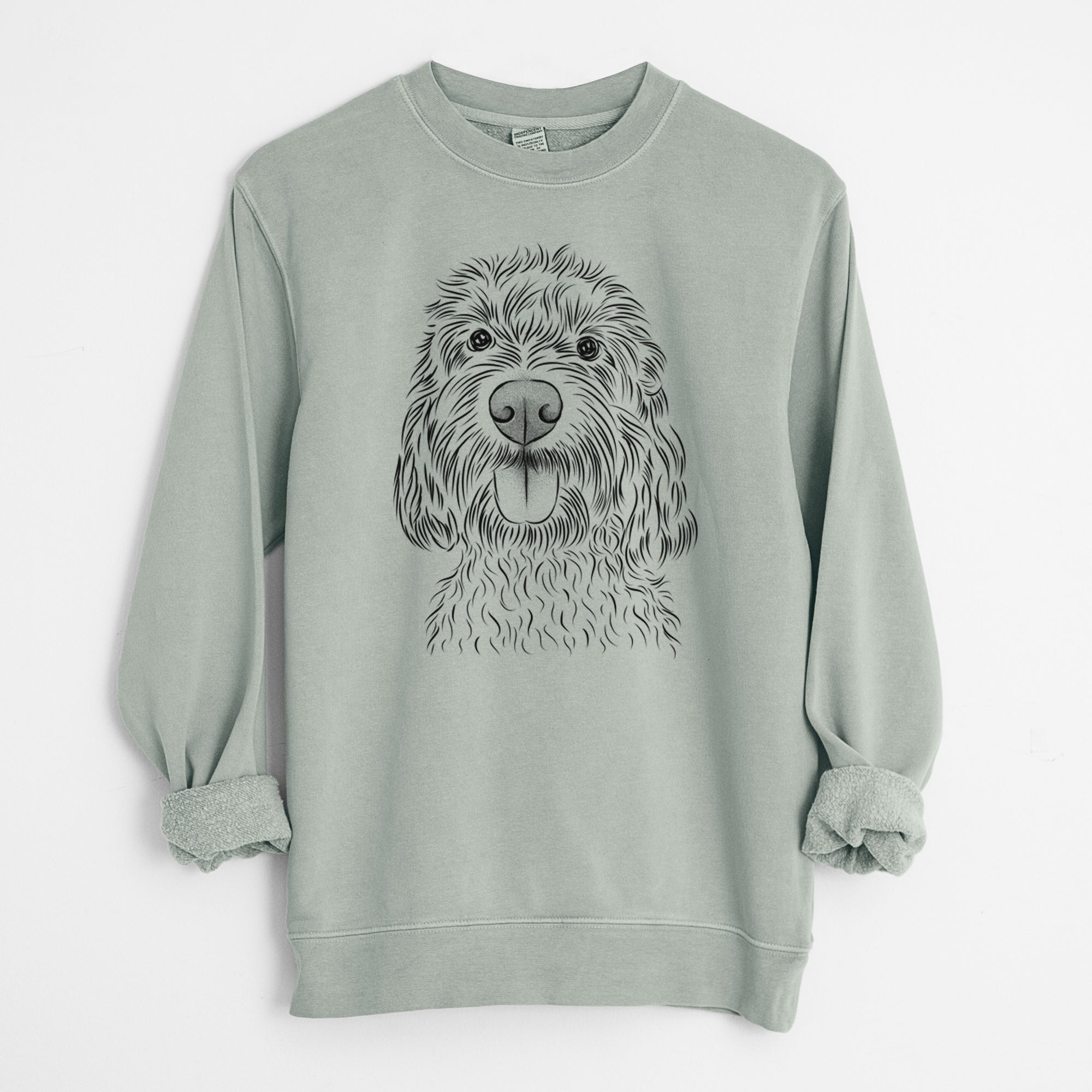 Bare Clover the Cockapoo - Unisex Pigment Dyed Crew Sweatshirt