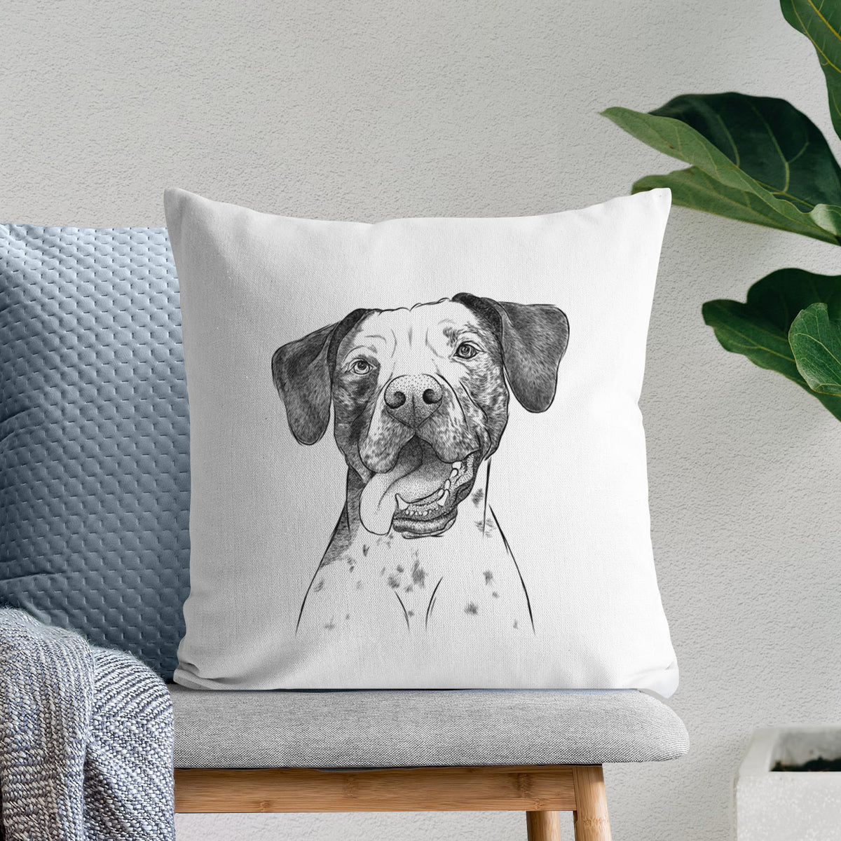 Cola the Catahoula - Throw Pillow Cover