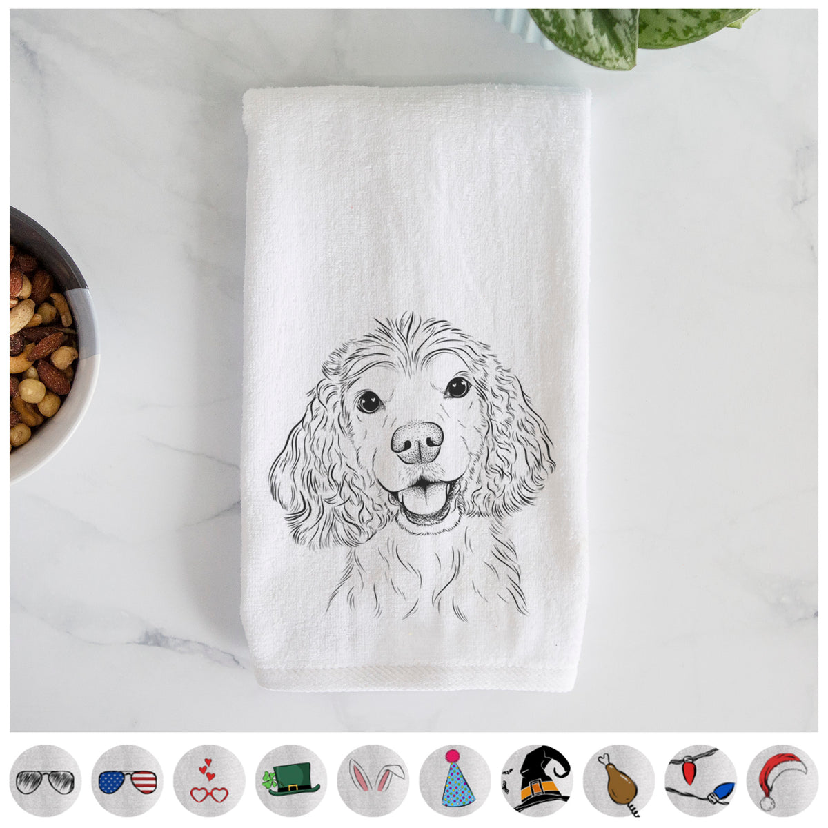 Cricket the American Cocker Spaniel Premium Hand Towel