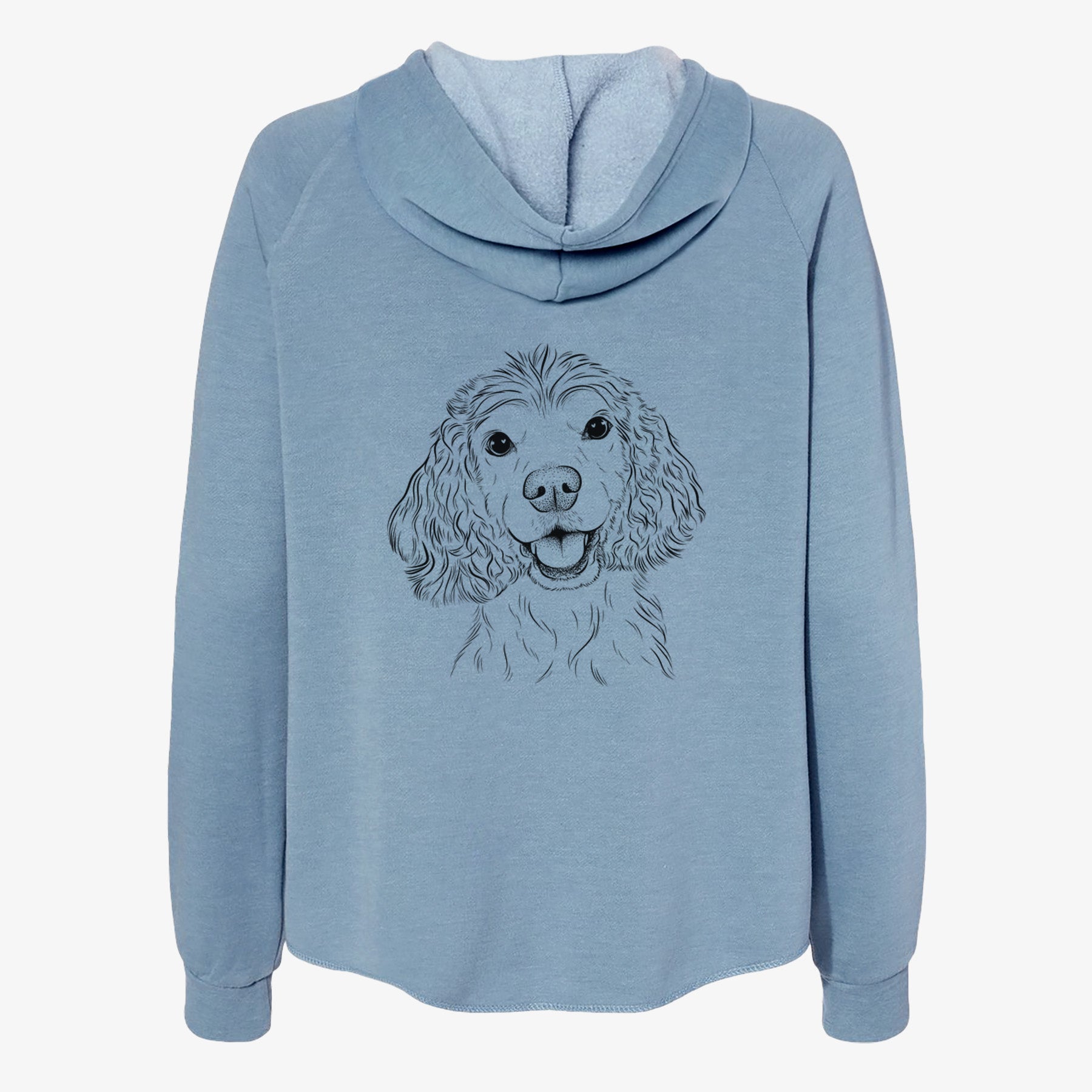Cricket the American Cocker Spaniel - Women's Cali Wave Zip-Up Sweatshirt