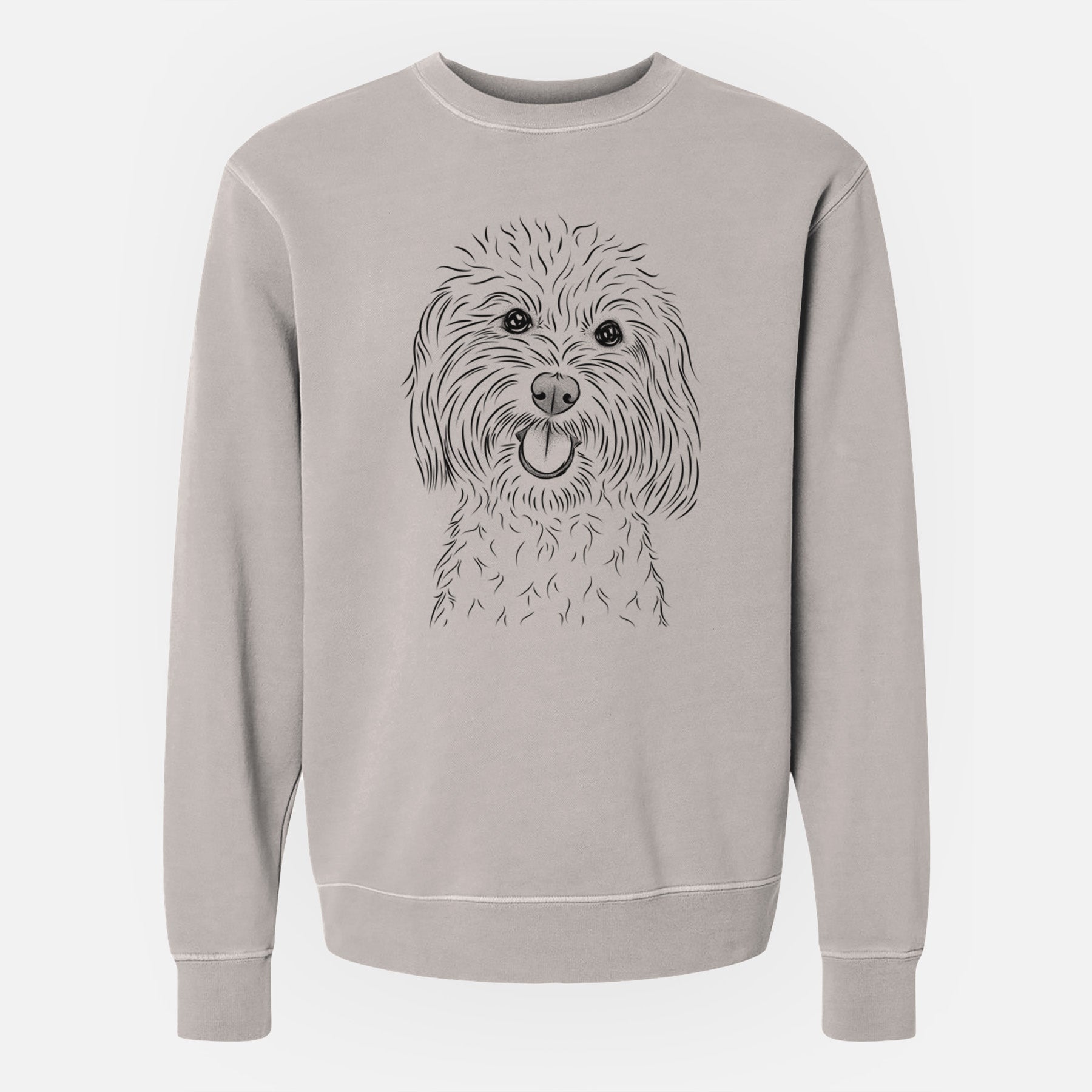 Bare Cuddles the Coton de Tulear - Unisex Pigment Dyed Crew Sweatshirt