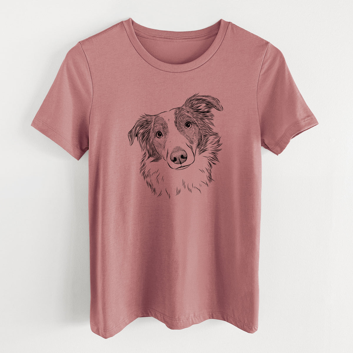 Bare Cyclone the Australian Shepherd - Women's Lightweight Relaxed Fit 100% Cotton Crewneck