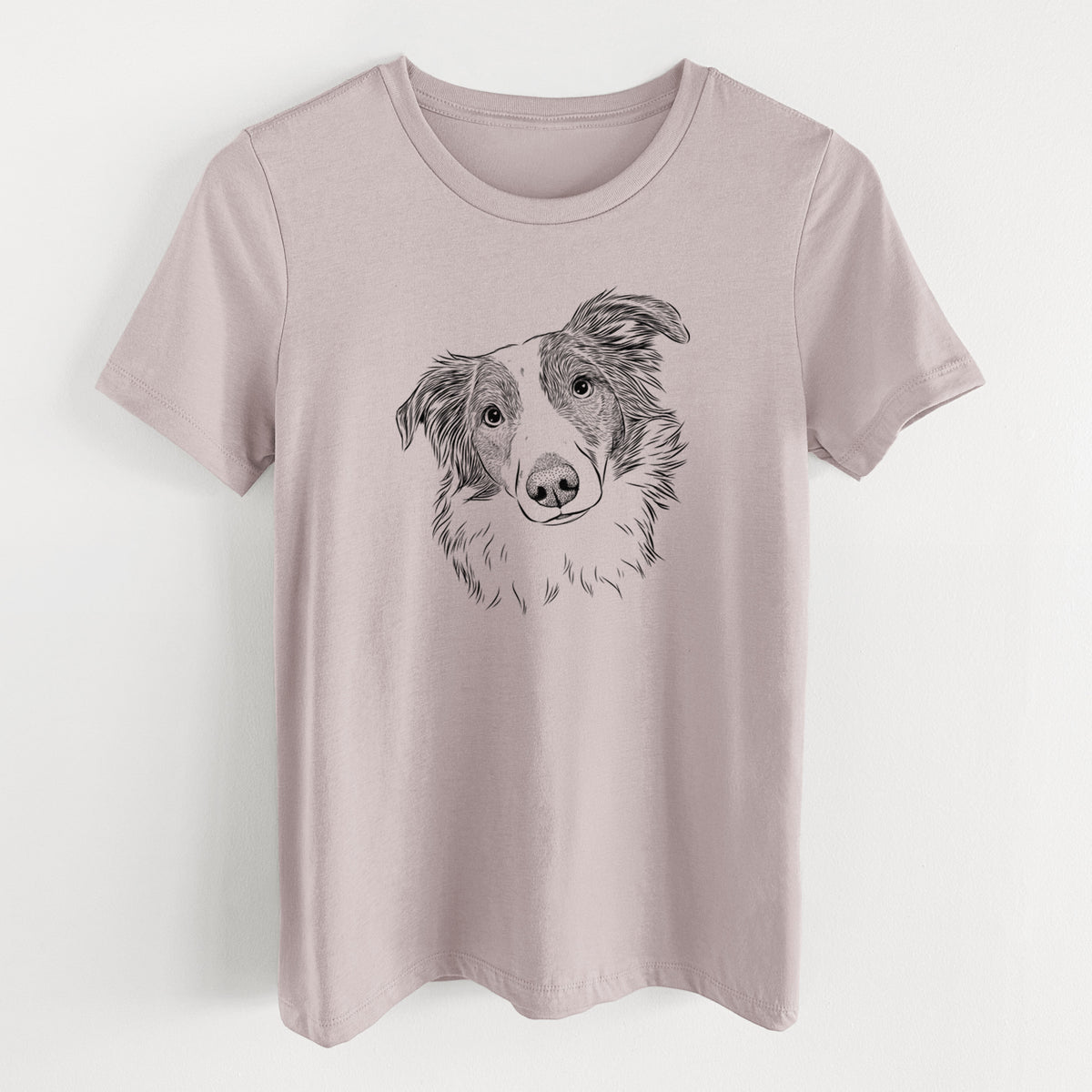Bare Cyclone the Australian Shepherd - Women's Lightweight Relaxed Fit 100% Cotton Crewneck