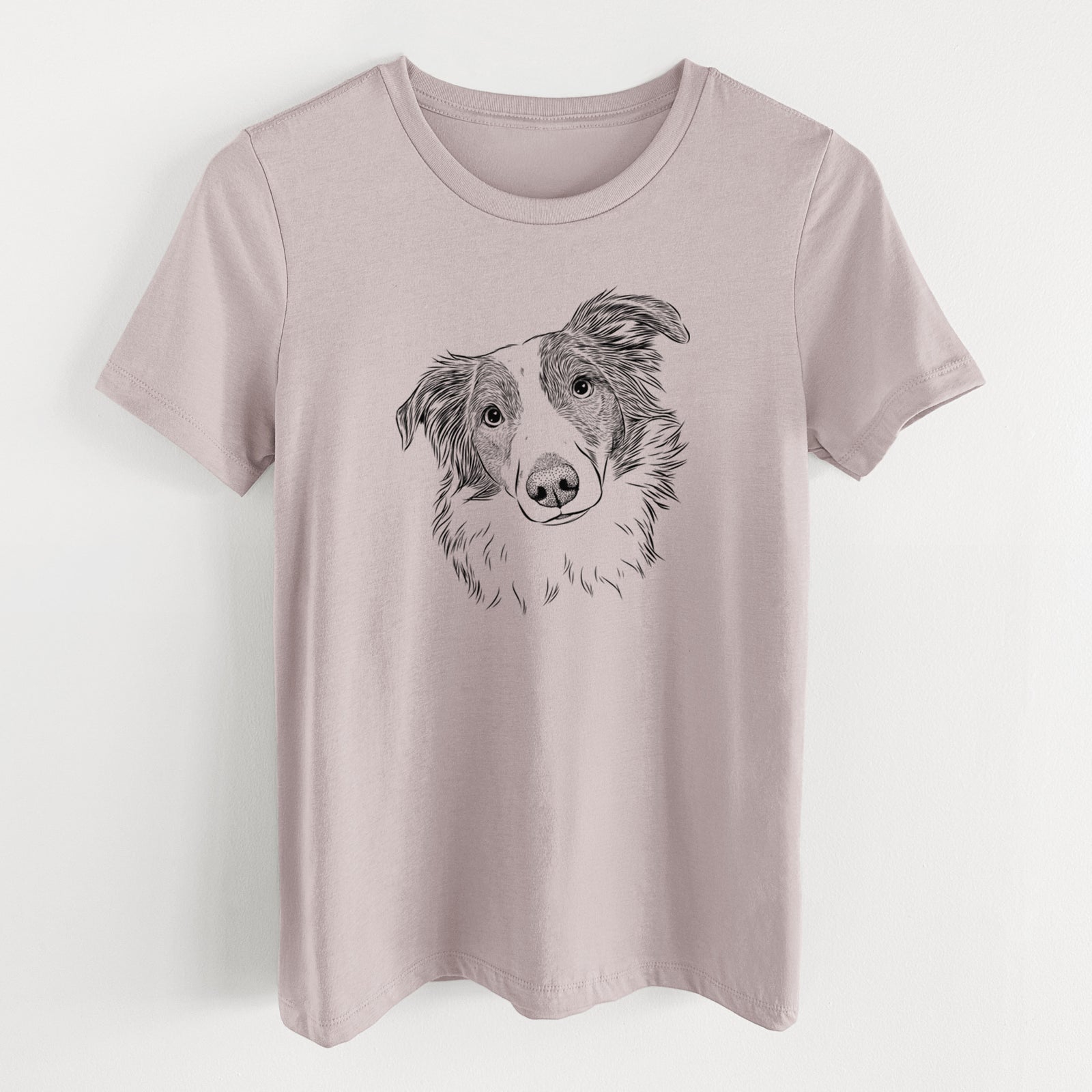 Bare Cyclone the Australian Shepherd - Women's Lightweight Relaxed Fit 100% Cotton Crewneck