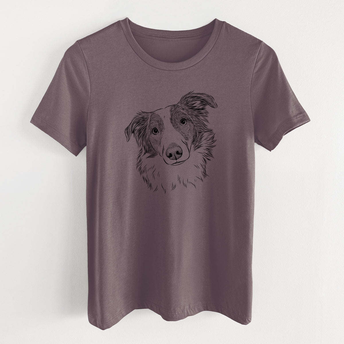Bare Cyclone the Australian Shepherd - Women's Lightweight Relaxed Fit 100% Cotton Crewneck