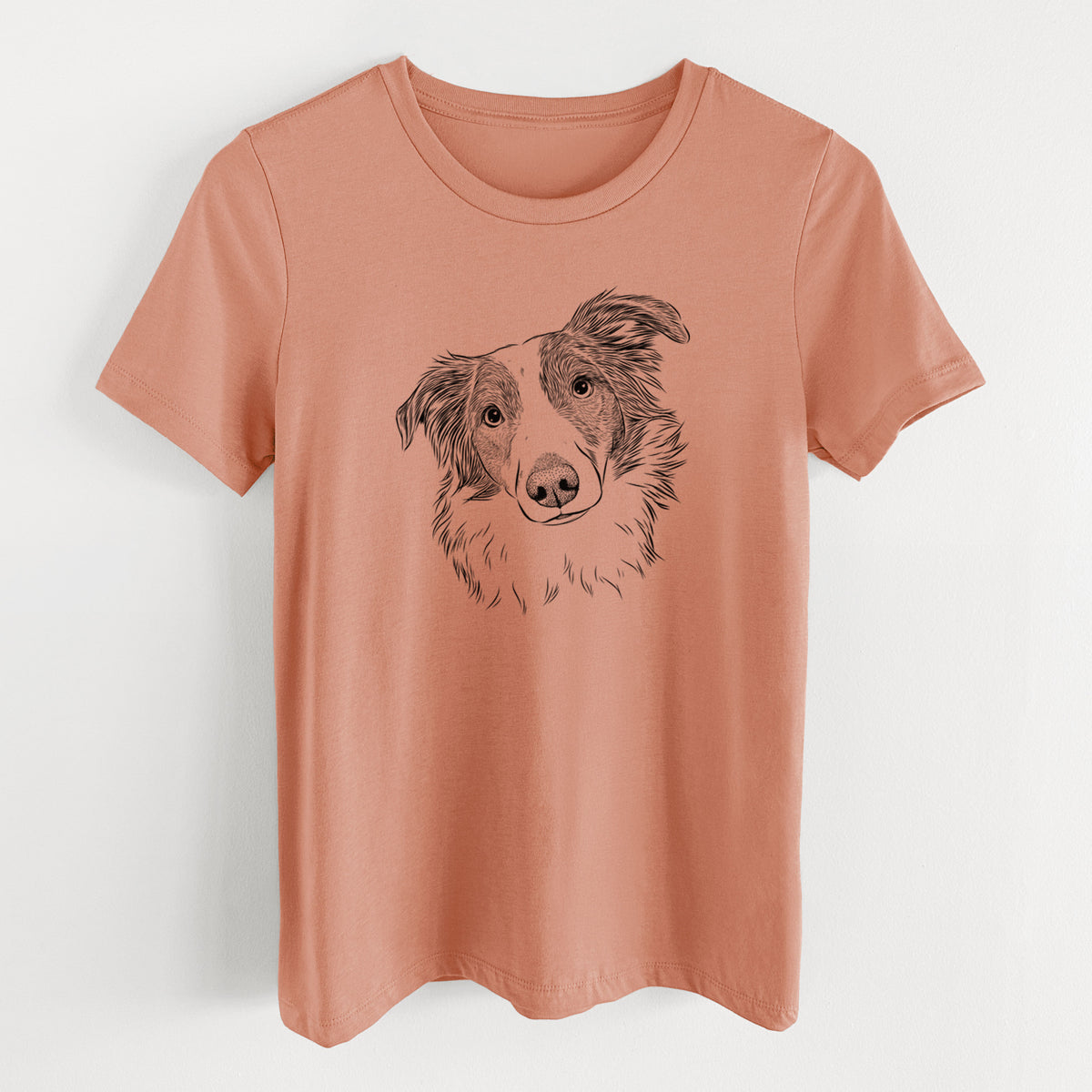 Bare Cyclone the Australian Shepherd - Women's Lightweight Relaxed Fit 100% Cotton Crewneck