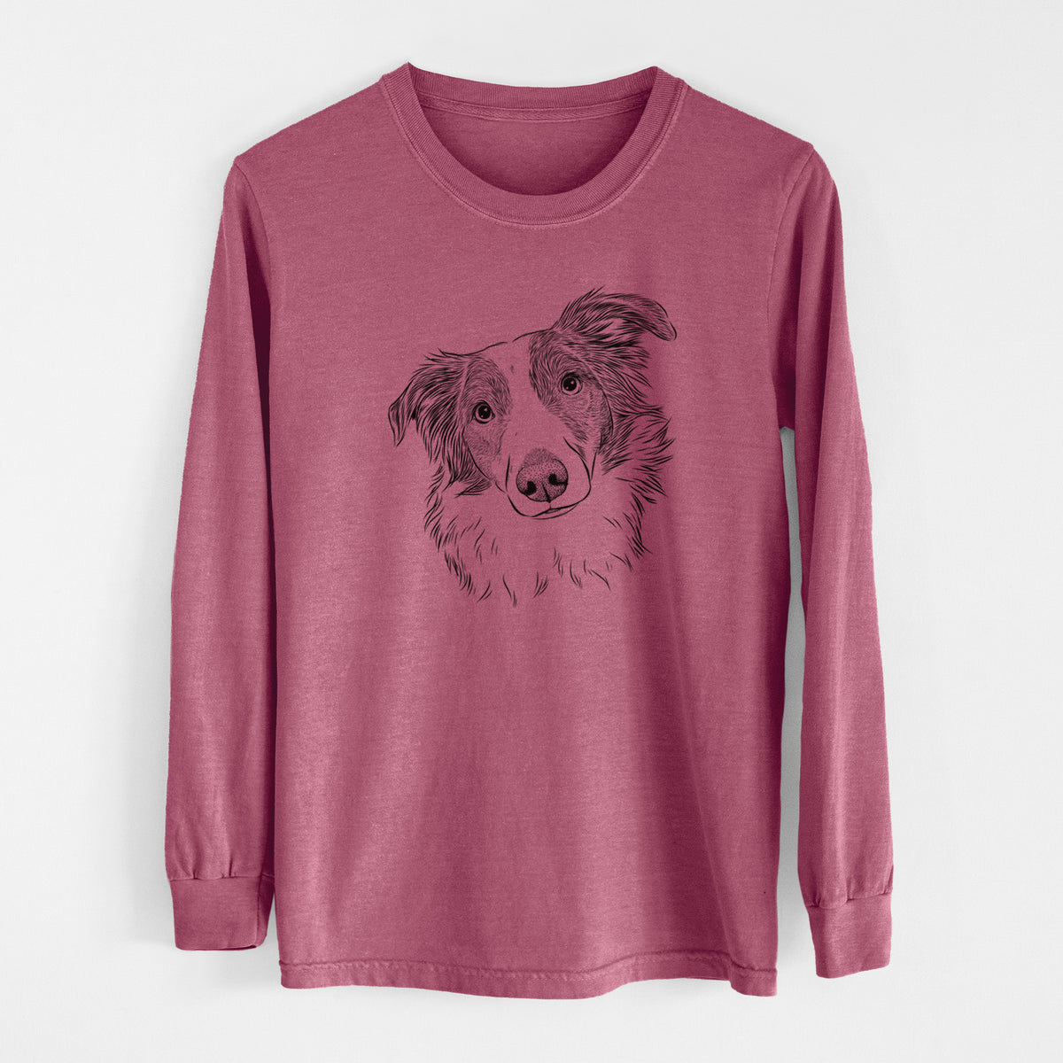 Bare Cyclone the Australian Shepherd - Men's Heavyweight 100% Cotton Long Sleeve