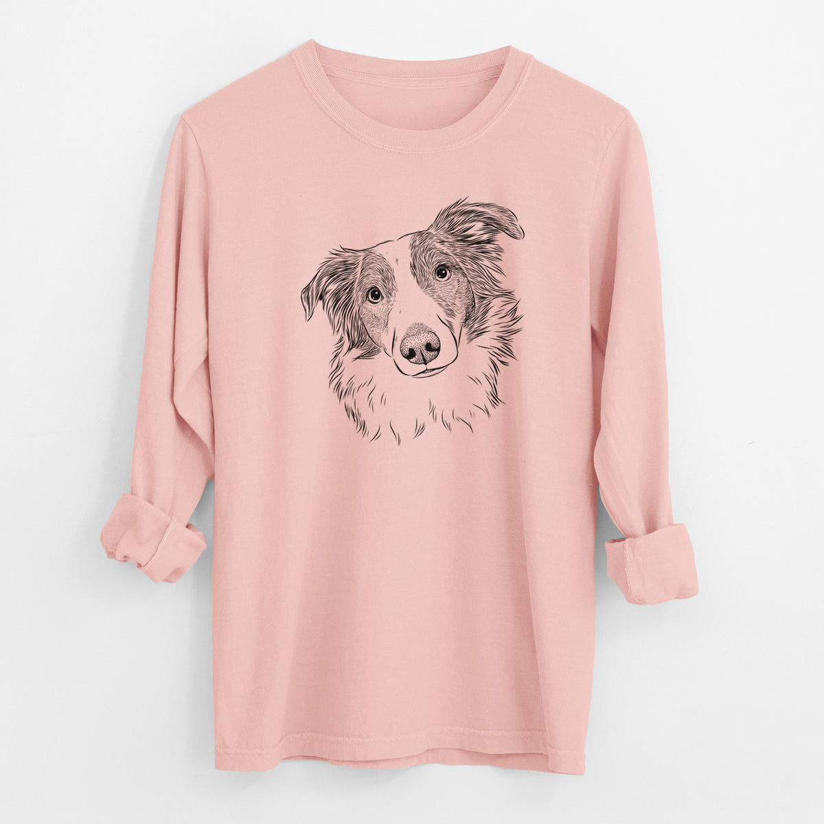 Bare Cyclone the Australian Shepherd - Men's Heavyweight 100% Cotton Long Sleeve