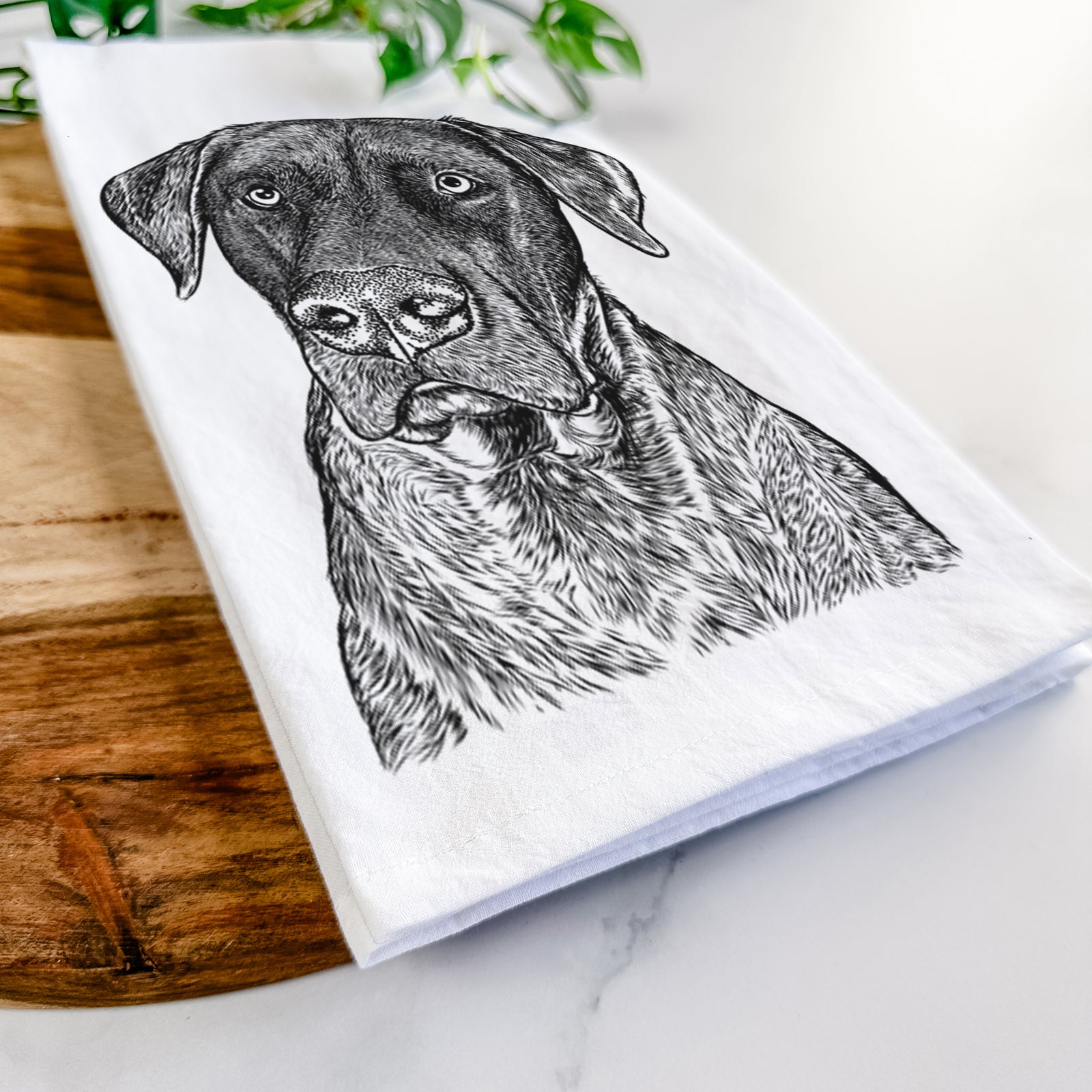 David the Boxador Tea Towel