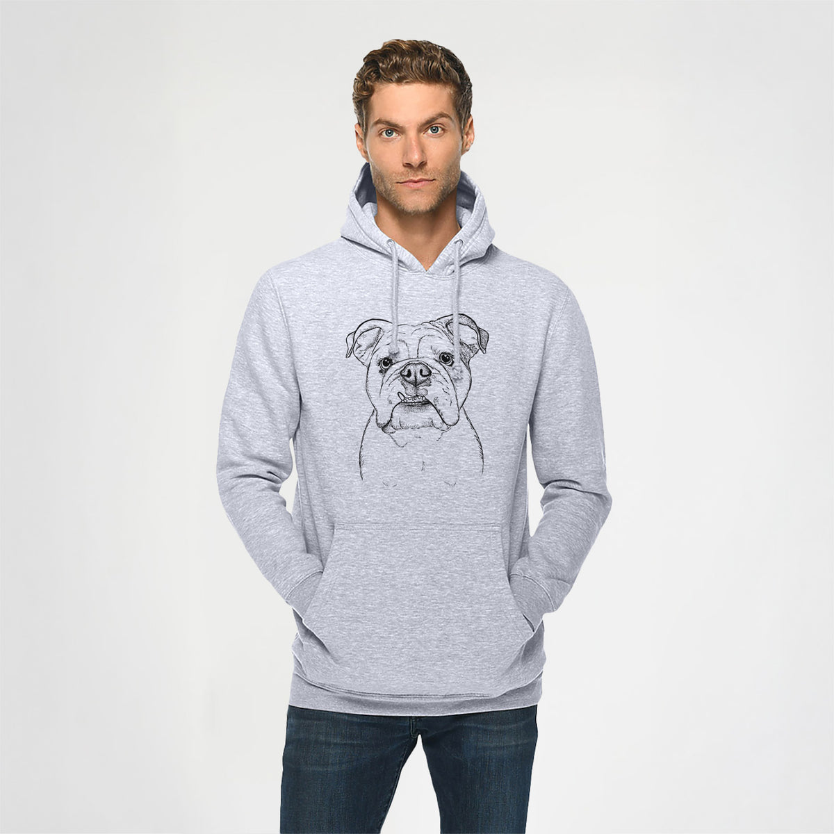 Dazy the English Bulldog- Heavyweight Fleece Hoodie